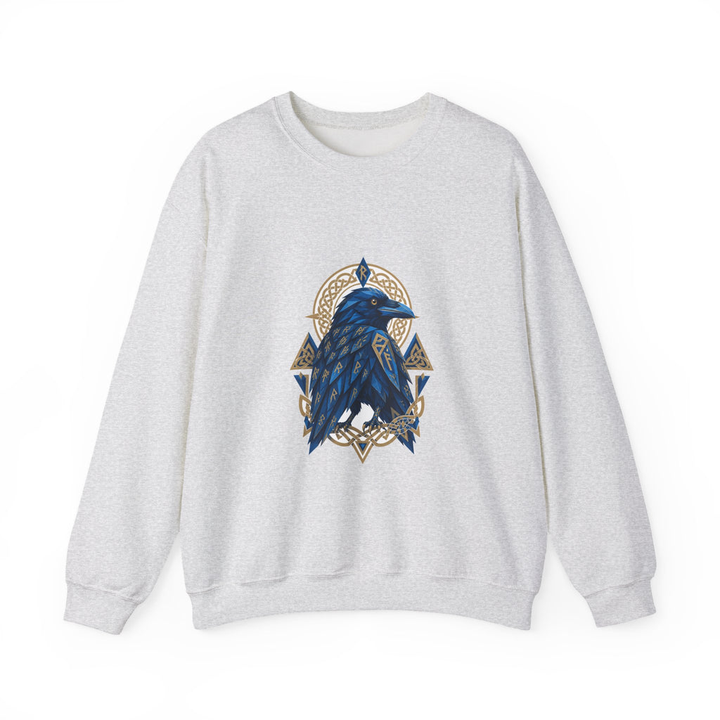 Matching Couple Sweatshirt - Huginn & Muninn Matching Couple Crewneck Sweatshirt Geometric Art His Hers Couple Gift - Design A