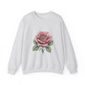 Matching Couple Sweatshirt - Rose & Thorn Matching Couple Comfort Colors Crew Hand-Drawn Art His Hers Anniversary Gift - Design A