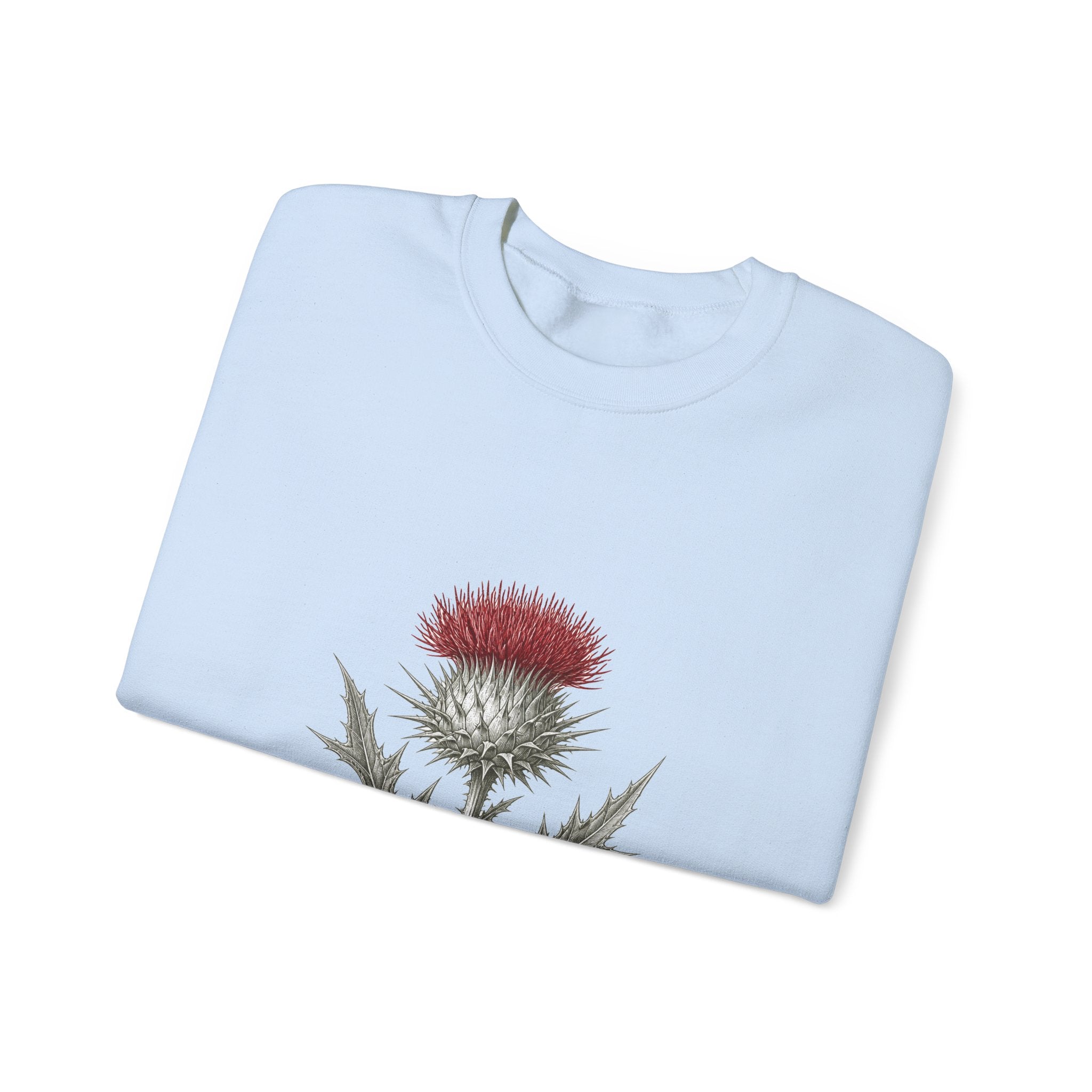 Matching Couple Sweatshirt - Lavender & Thistle Matching Couple Premium Fleece Sweatshirt Vintage Art His Hers Honeymoon Gift - Design B