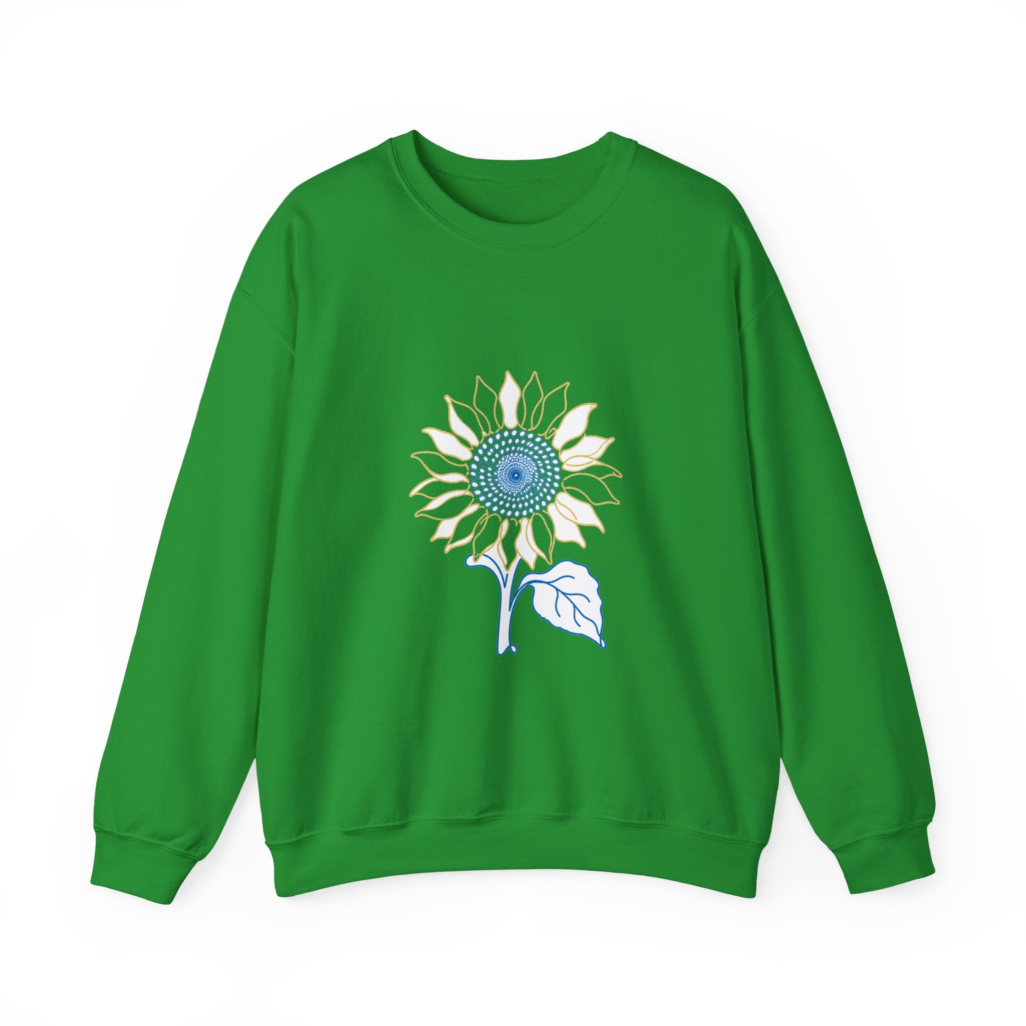 Matching Couple Sweatshirt - Sunflower & Moonflower Matching Couple Crewneck Sweatshirt Minimalist Art His Hers Valentine Gift - Design A