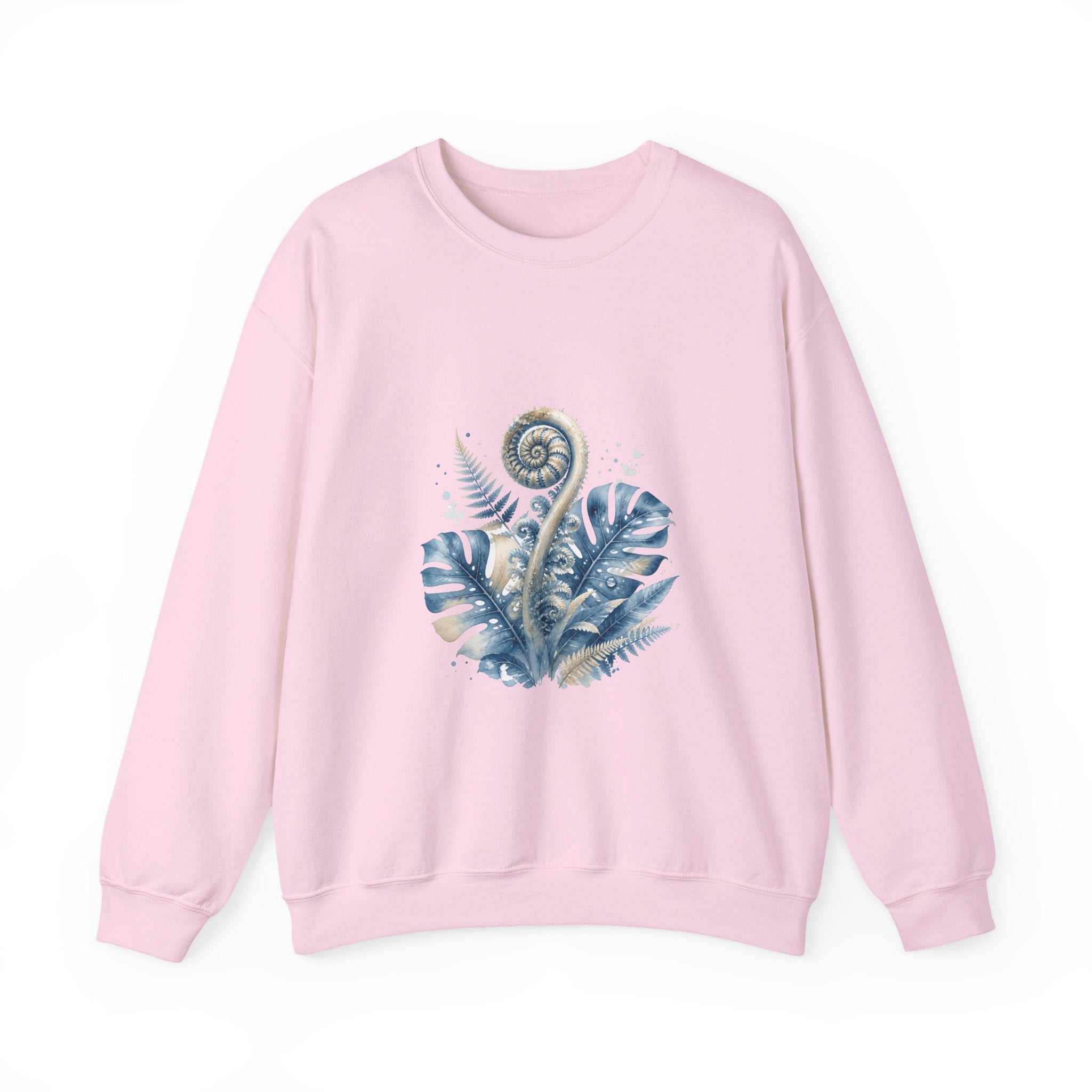 Matching Couple Sweatshirt - Desert & Rainforest Matching Couple Premium Fleece Sweatshirt Watercolor Art His Hers Birthday Gift - Design B