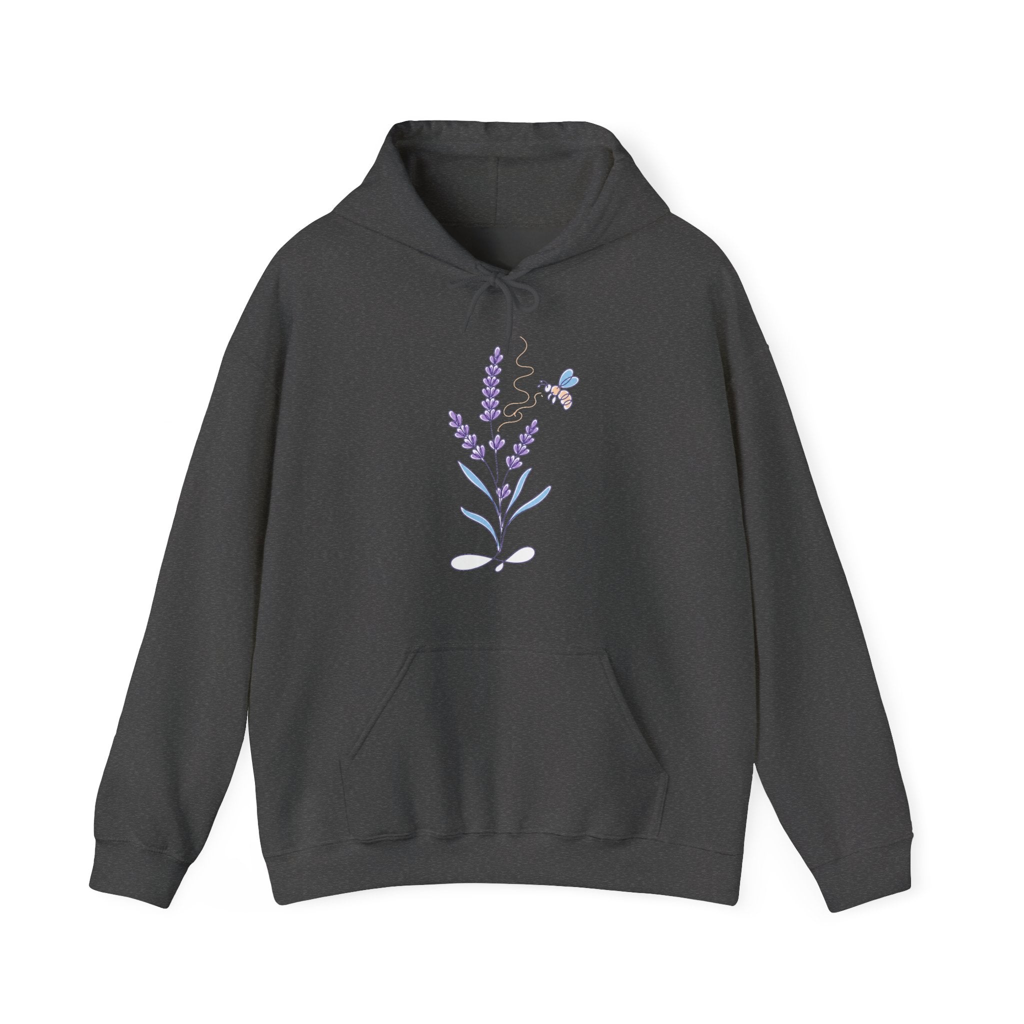 Matching Couple Sweatshirt - Lavender & Thistle Matching Couple Hooded Sweatshirt Minimalist Art His Hers Valentine Gift - Design A