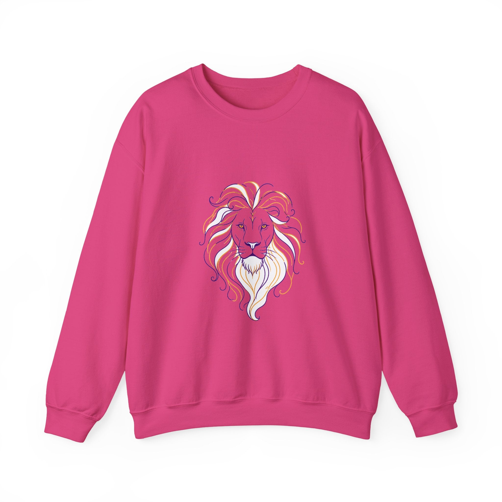 Matching Couple Sweatshirt - Lion & Lamb Matching Couple Comfort Colors Crew Minimalist Art His Hers Christmas Gift - Design A