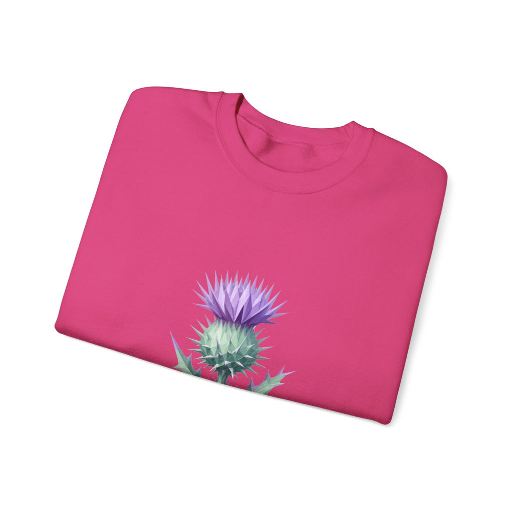 Matching Couple Sweatshirt - Lavender & Thistle Matching Couple Premium Fleece Sweatshirt Geometric Art His Hers Love Gift - Design B