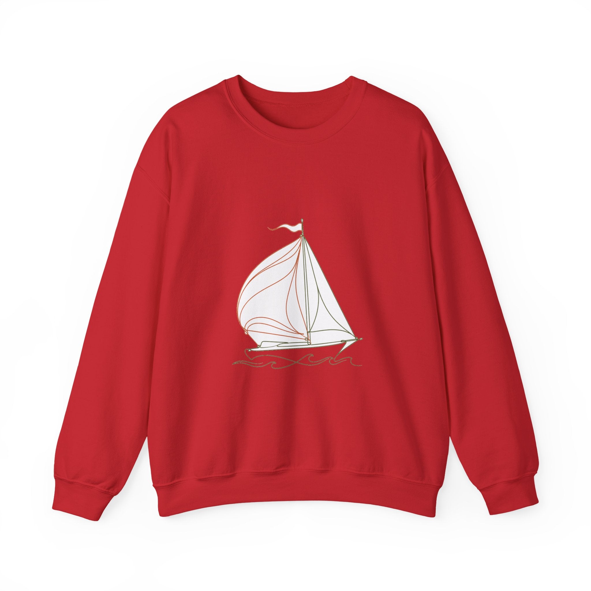 Matching Couple Sweatshirt - Anchor & Sail Matching Couple Crewneck Sweatshirt Minimalist Art His Hers Valentine Gift - Design B