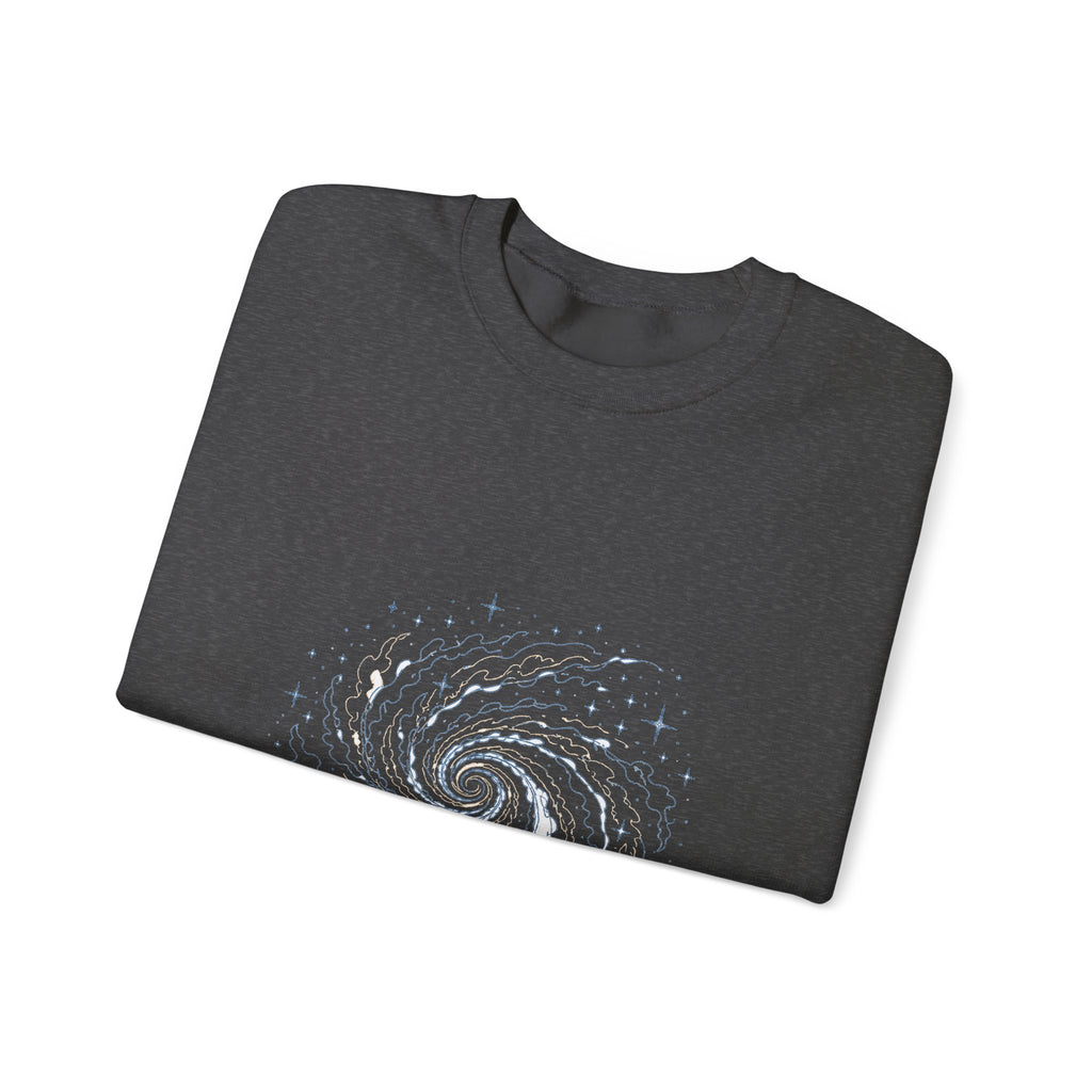 Matching Couple Sweatshirt - Galaxy & Supernova Matching Couple Premium Fleece Sweatshirt Minimalist Art His Hers Christmas Gift - Design A