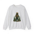 Matching Couple Sweatshirt - Bear & Deer Matching Couple Crewneck Sweatshirt Geometric Art His Hers Couple Gift - Design A