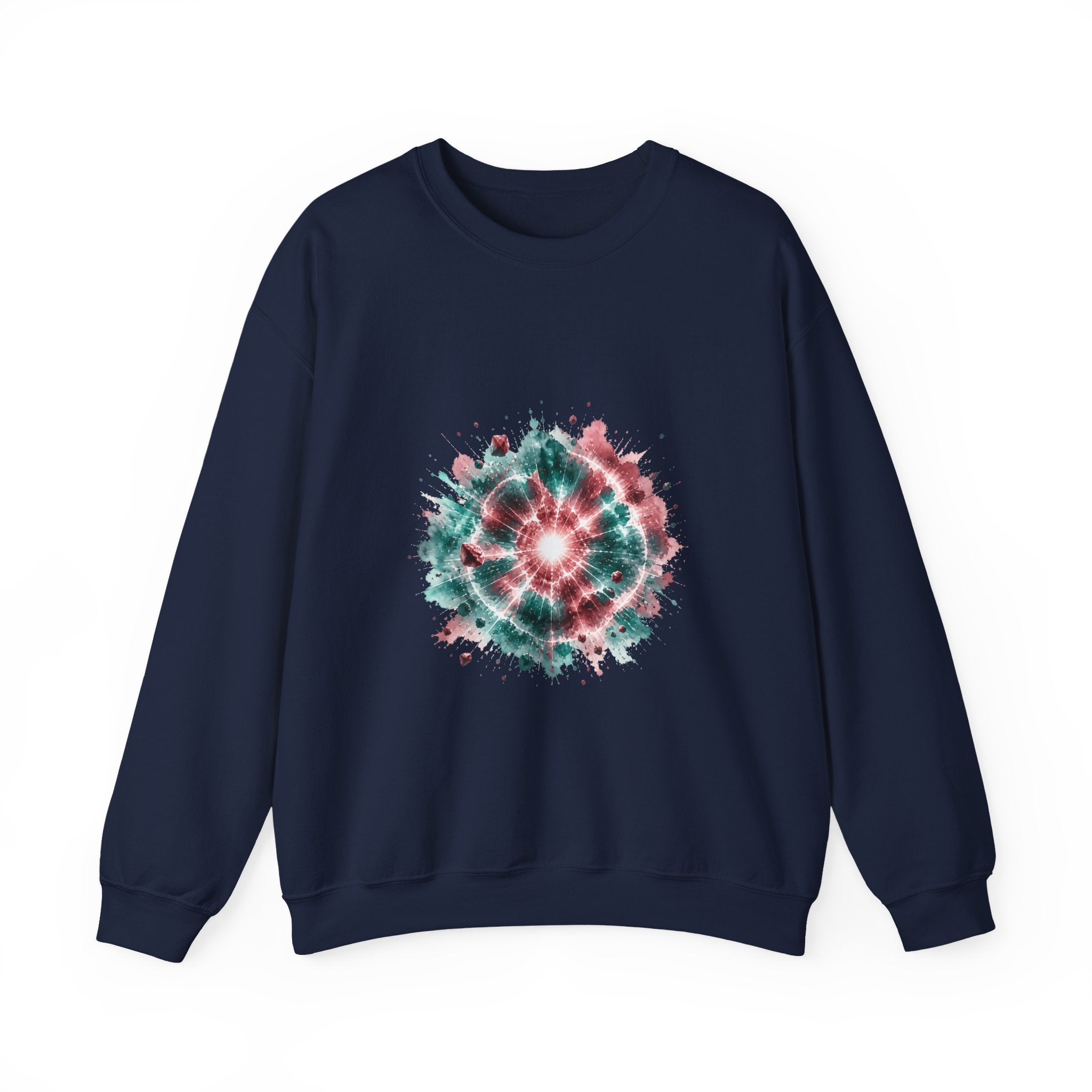 Matching Couple Sweatshirt - Galaxy & Supernova Matching Couple Comfort Colors Crew Watercolor Art His Hers Birthday Gift - Design B