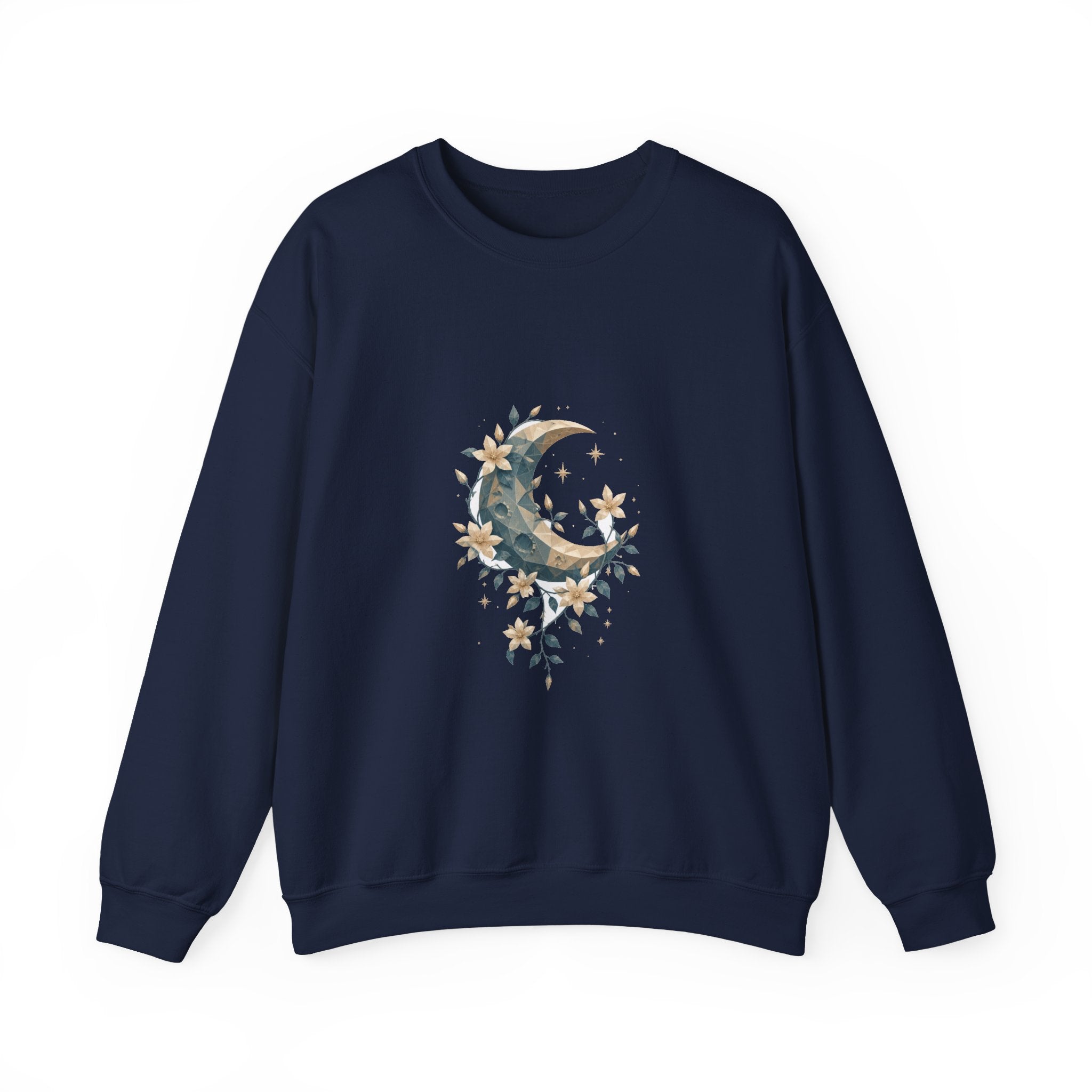 Matching Couple Sweatshirt - Sun & Moon Matching Couple Crewneck Sweatshirt Geometric Art His Hers Couple Gift - Design A