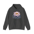 Matching Couple Sweatshirt - Open & Closed Lotus Matching Couple Hooded Sweatshirt Vintage Art His Hers Wedding Gift - Design A