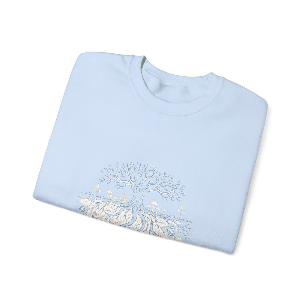 Matching Couple Sweatshirt - Ancient Oak & Deep Roots Matching Couple Premium Fleece Sweatshirt Minimalist Art His Hers Christmas Gift - Design B