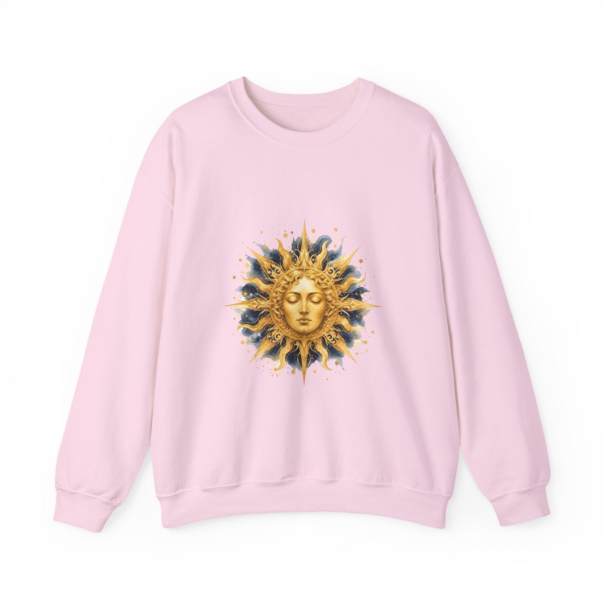 Matching Couple Sweatshirt - Helios & Selene Matching Couple Comfort Colors Crew Watercolor Art His Hers Birthday Gift - Design A