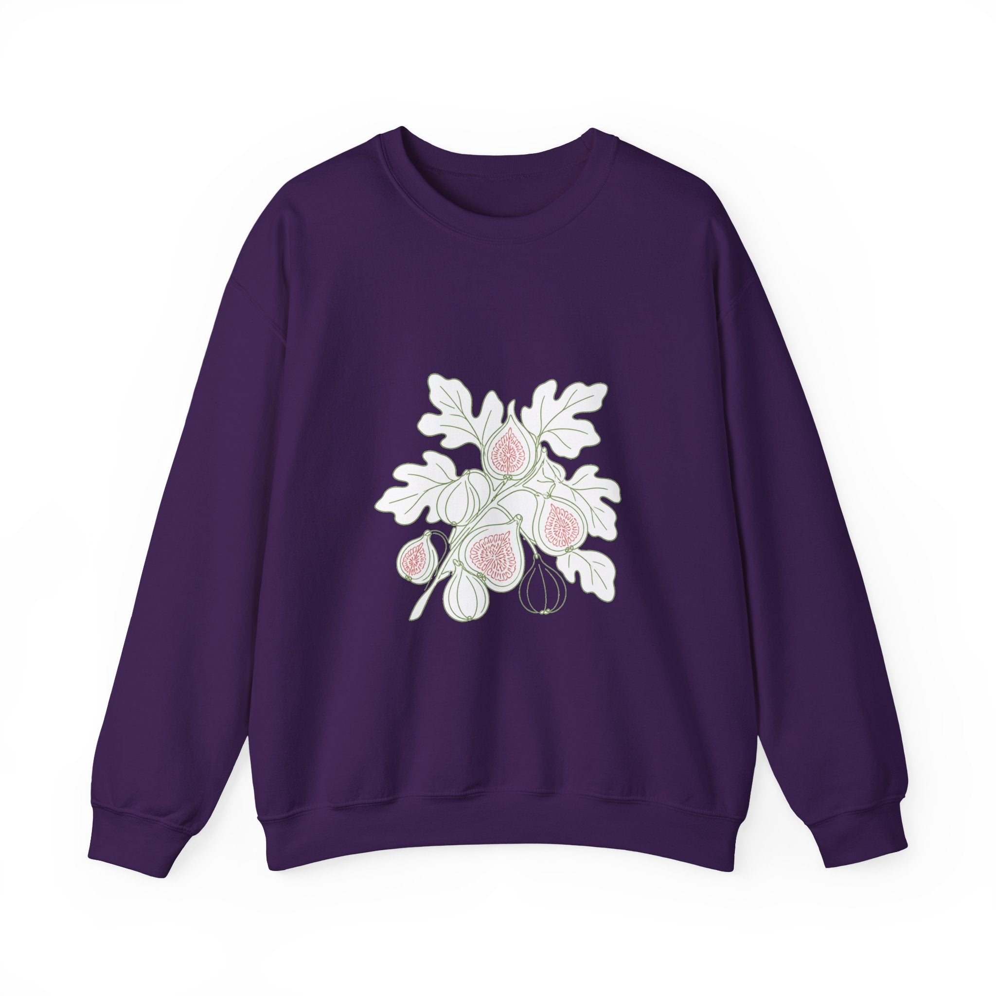 Matching Couple Sweatshirt - Olive Branch & Fig Matching Couple Comfort Colors Crew Minimalist Art His Hers Christmas Gift - Design B