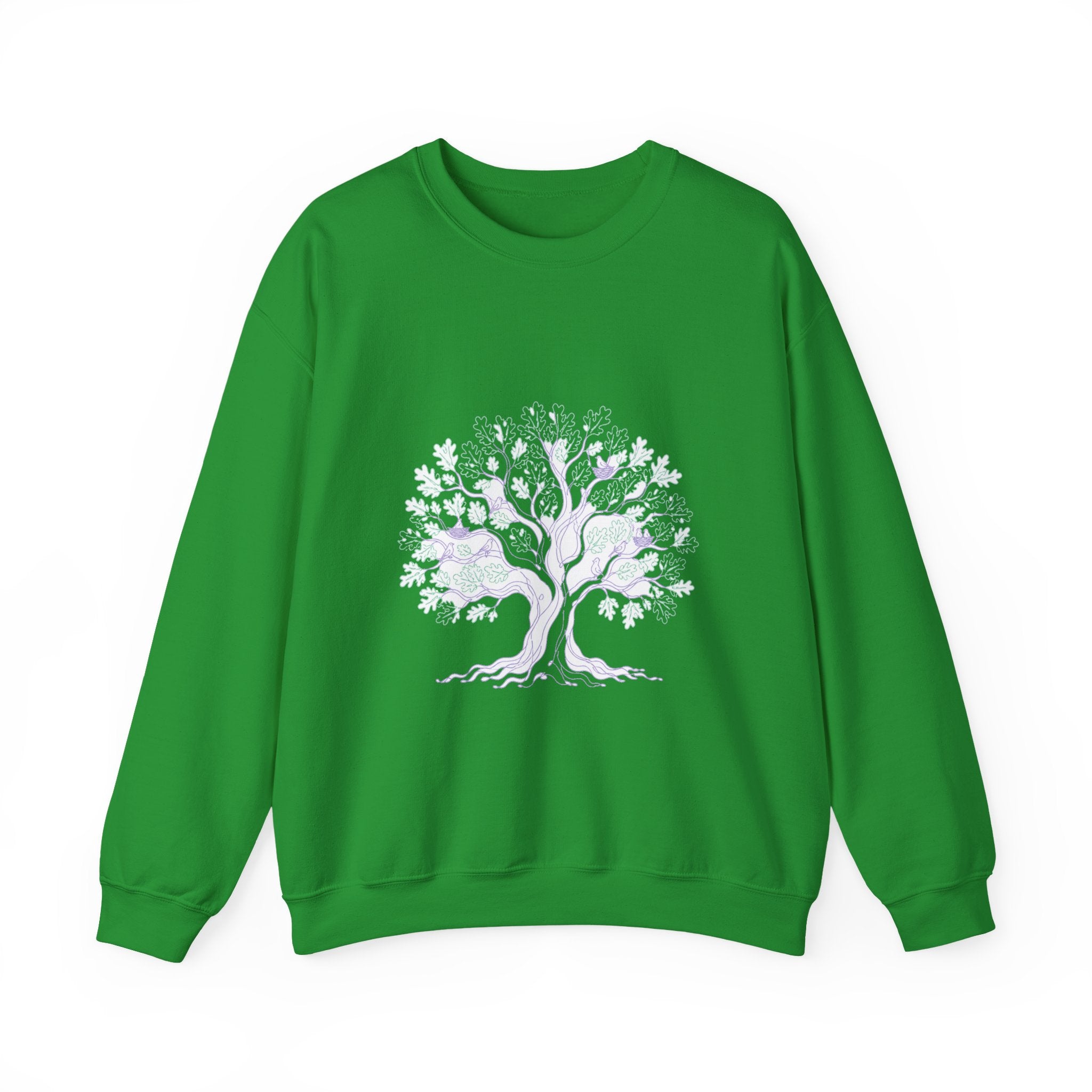 Matching Couple Sweatshirt - Ancient Oak & Deep Roots Matching Couple Comfort Colors Crew Minimalist Art His Hers Christmas Gift - Design A