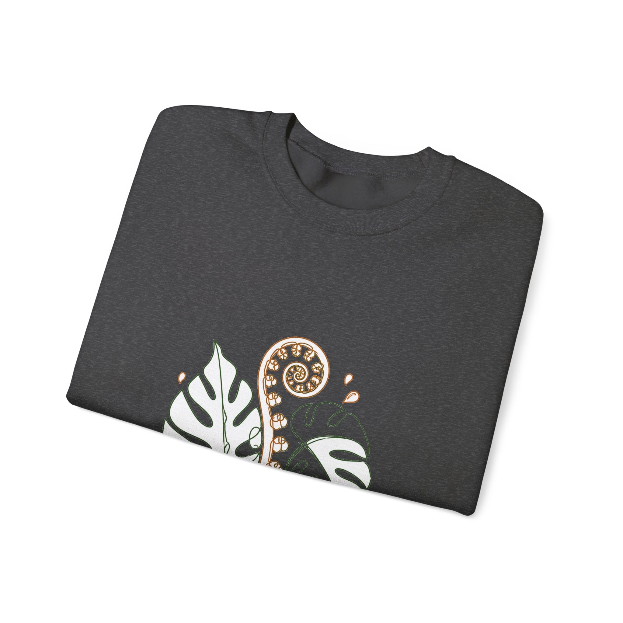 Matching Couple Sweatshirt - Desert & Rainforest Matching Couple Crewneck Sweatshirt Minimalist Art His Hers Valentine Gift - Design B