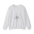Matching Couple Sweatshirt - Shooting Star & North Star Matching Couple Crewneck Sweatshirt Hand-Drawn Art His Hers Best Friend Gift - Design B