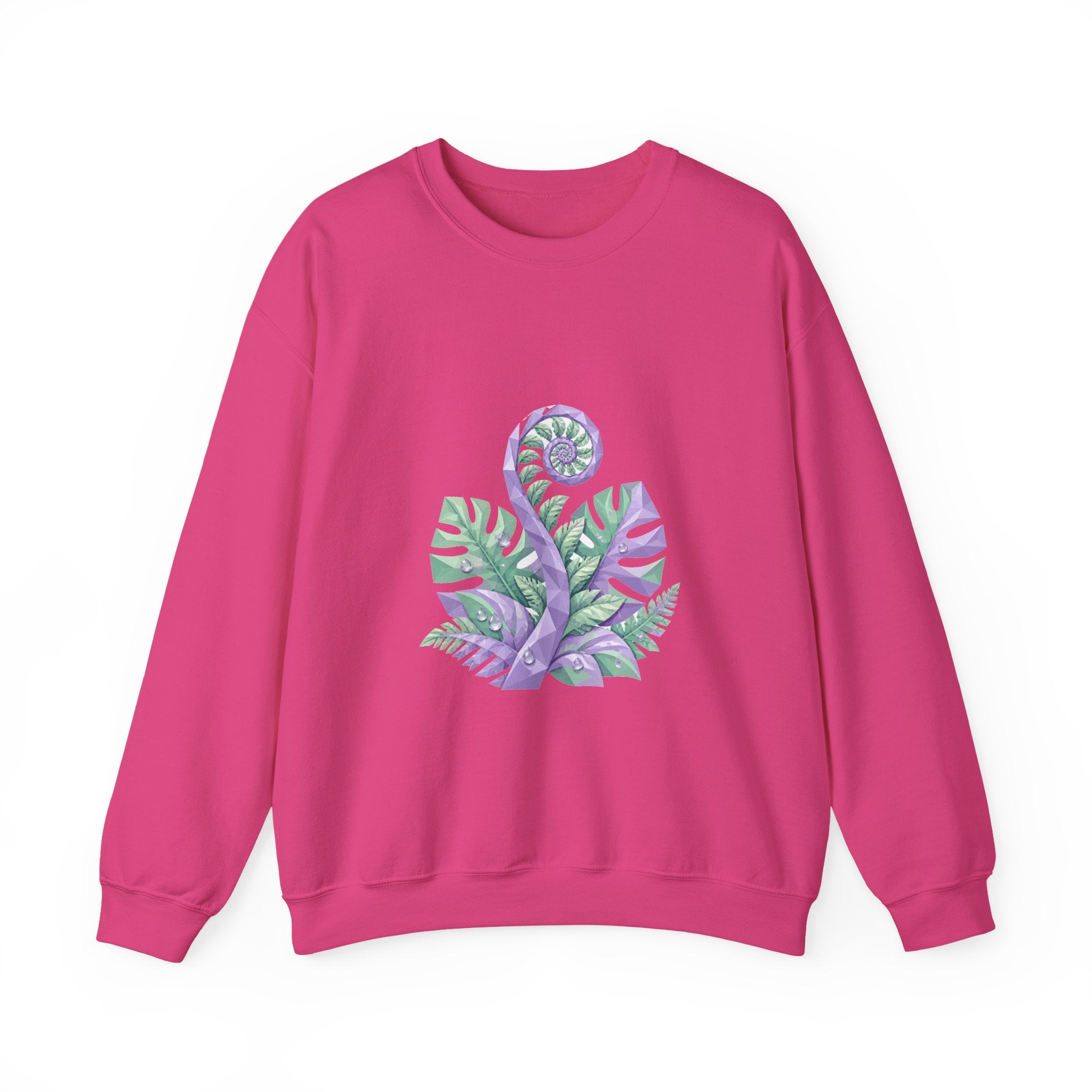 Matching Couple Sweatshirt - Desert & Rainforest Matching Couple Premium Fleece Sweatshirt Geometric Art His Hers Love Gift - Design B