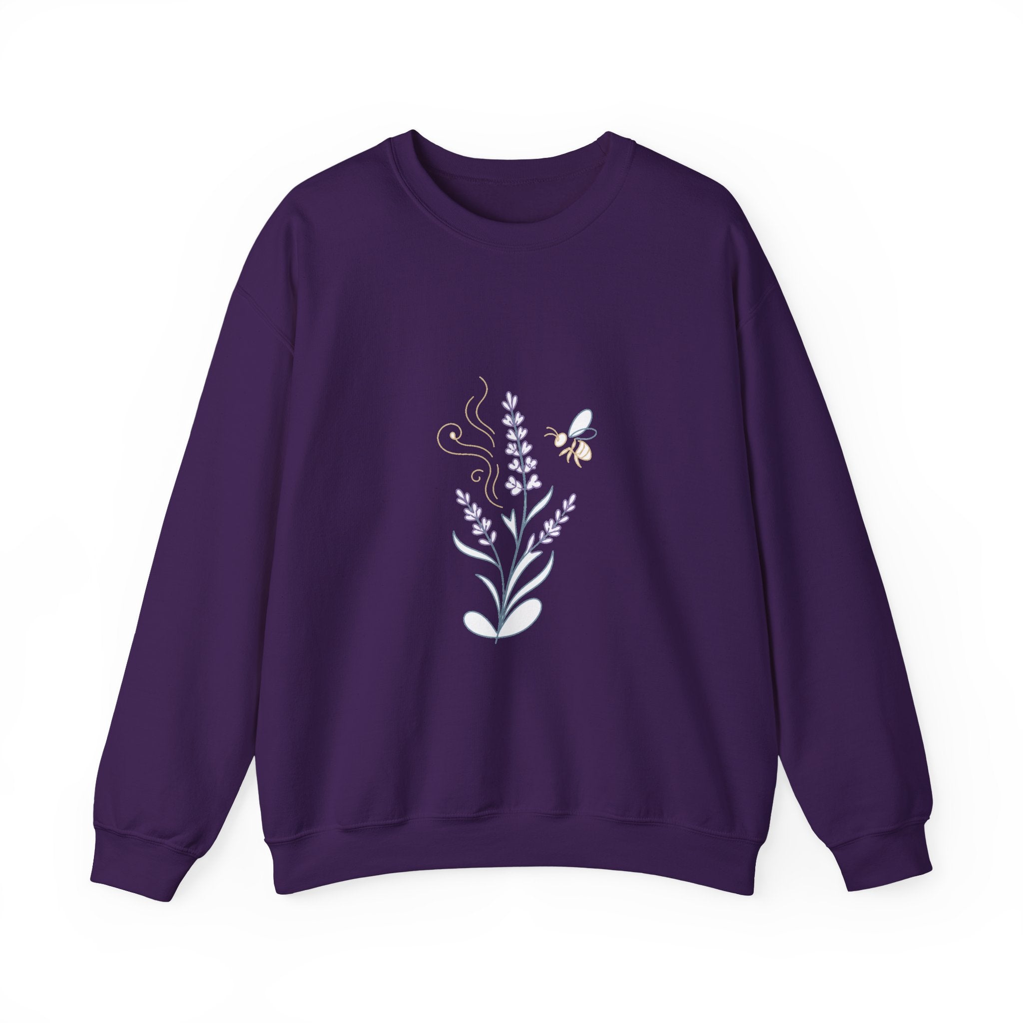 Matching Couple Sweatshirt - Lavender & Thistle Matching Couple Premium Fleece Sweatshirt Minimalist Art His Hers Christmas Gift - Design A