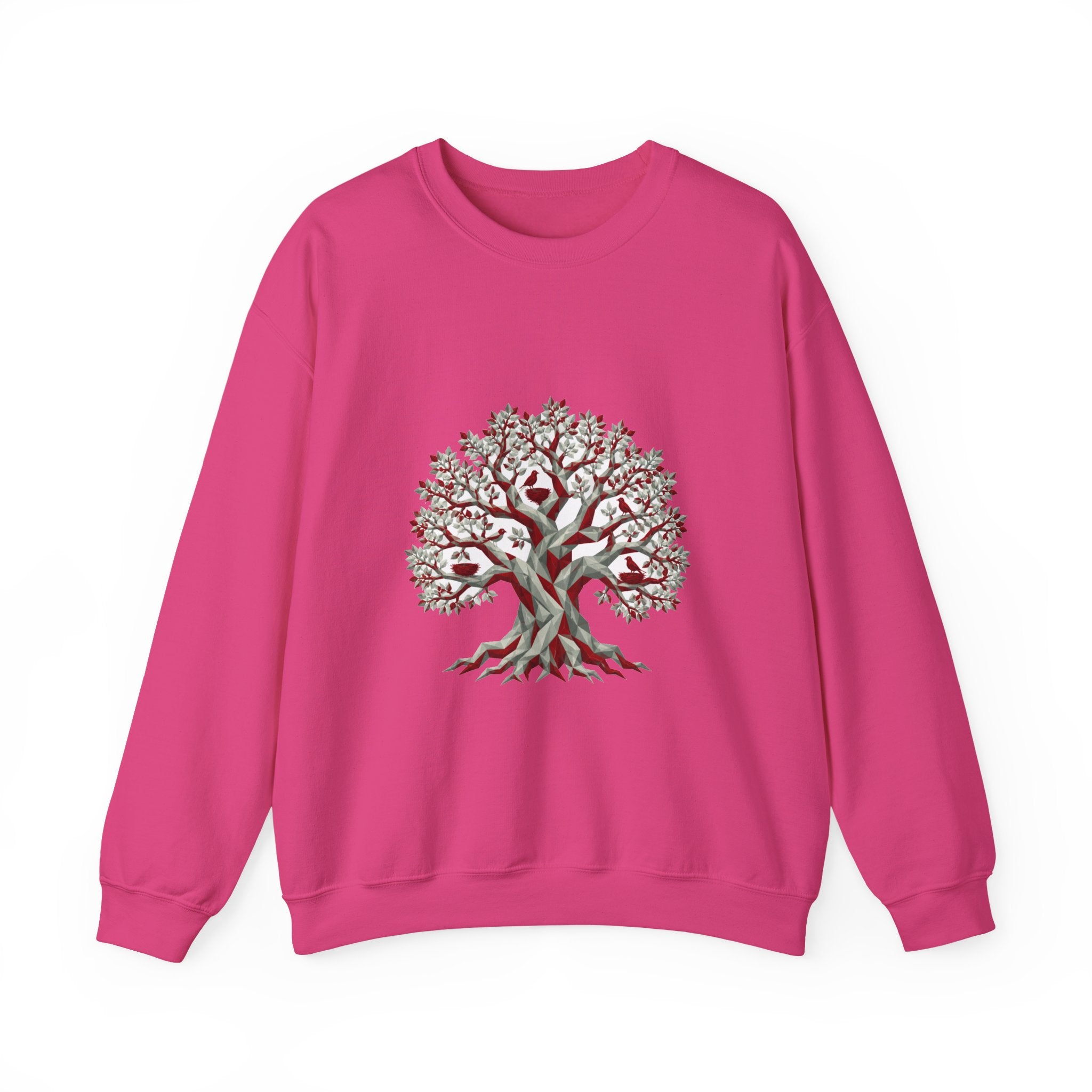 Matching Couple Sweatshirt - Ancient Oak & Deep Roots Matching Couple Comfort Colors Crew Geometric Art His Hers Love Gift - Design A