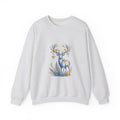 Matching Couple Sweatshirt - Bear & Deer Matching Couple Crewneck Sweatshirt Vintage Art His Hers Wedding Gift - Design B