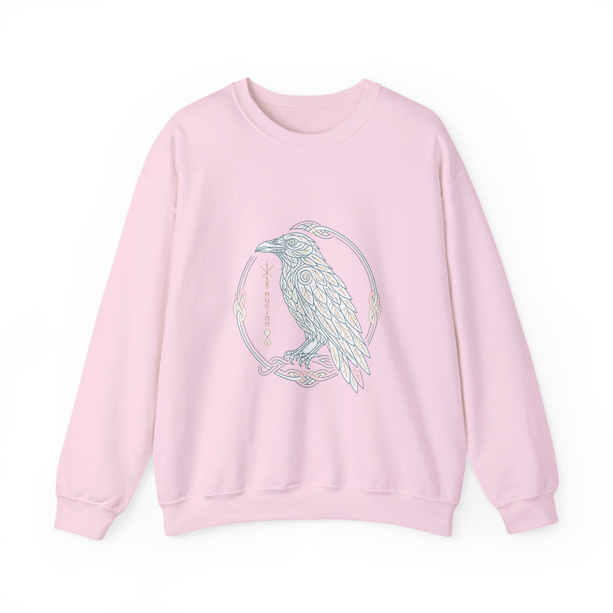 Matching Couple Sweatshirt - Huginn & Muninn Matching Couple Comfort Colors Crew Minimalist Art His Hers Christmas Gift - Design A