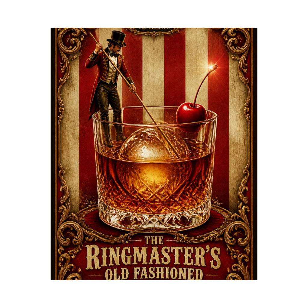 Old Fashioned Ringmaster Wall Art Poster 18×24 Baroque Home Office Decor Maximalist Print
