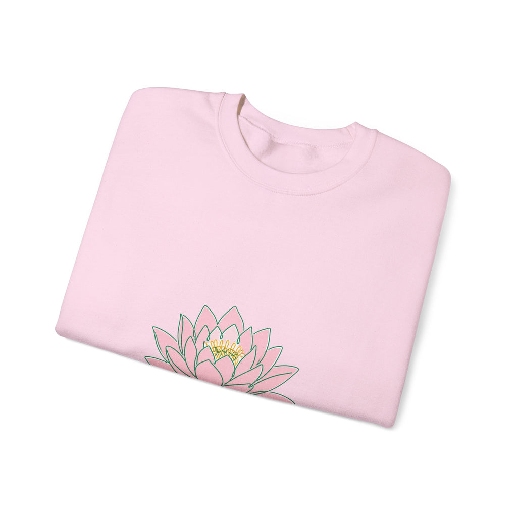 Matching Couple Sweatshirt - Open & Closed Lotus Matching Couple Premium Fleece Sweatshirt Minimalist Art His Hers Christmas Gift - Design A