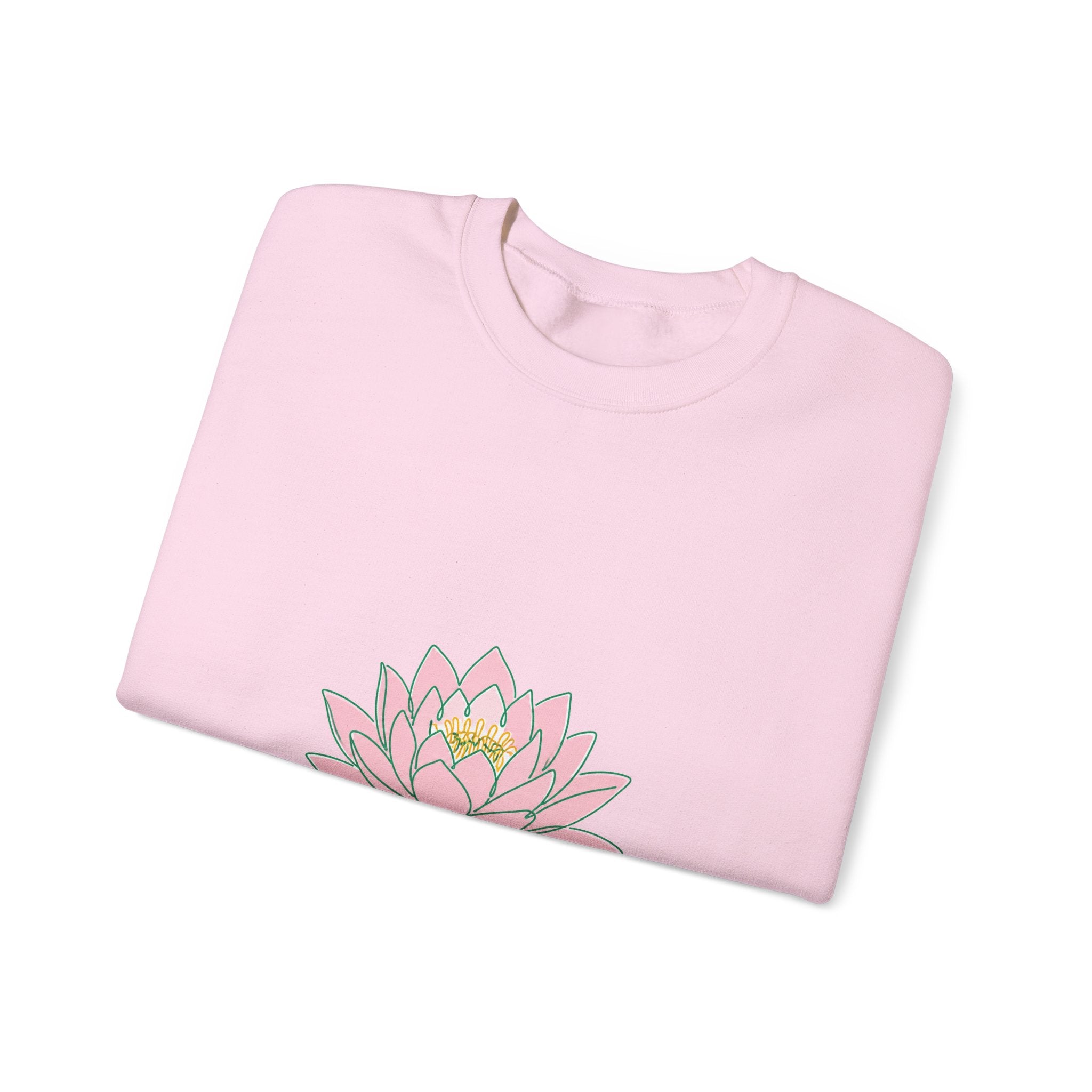 Matching Couple Sweatshirt - Open & Closed Lotus Matching Couple Premium Fleece Sweatshirt Minimalist Art His Hers Christmas Gift - Design A