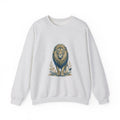 Matching Couple Sweatshirt - Lion & Lamb Matching Couple Premium Fleece Sweatshirt Vintage Art His Hers Honeymoon Gift - Design A