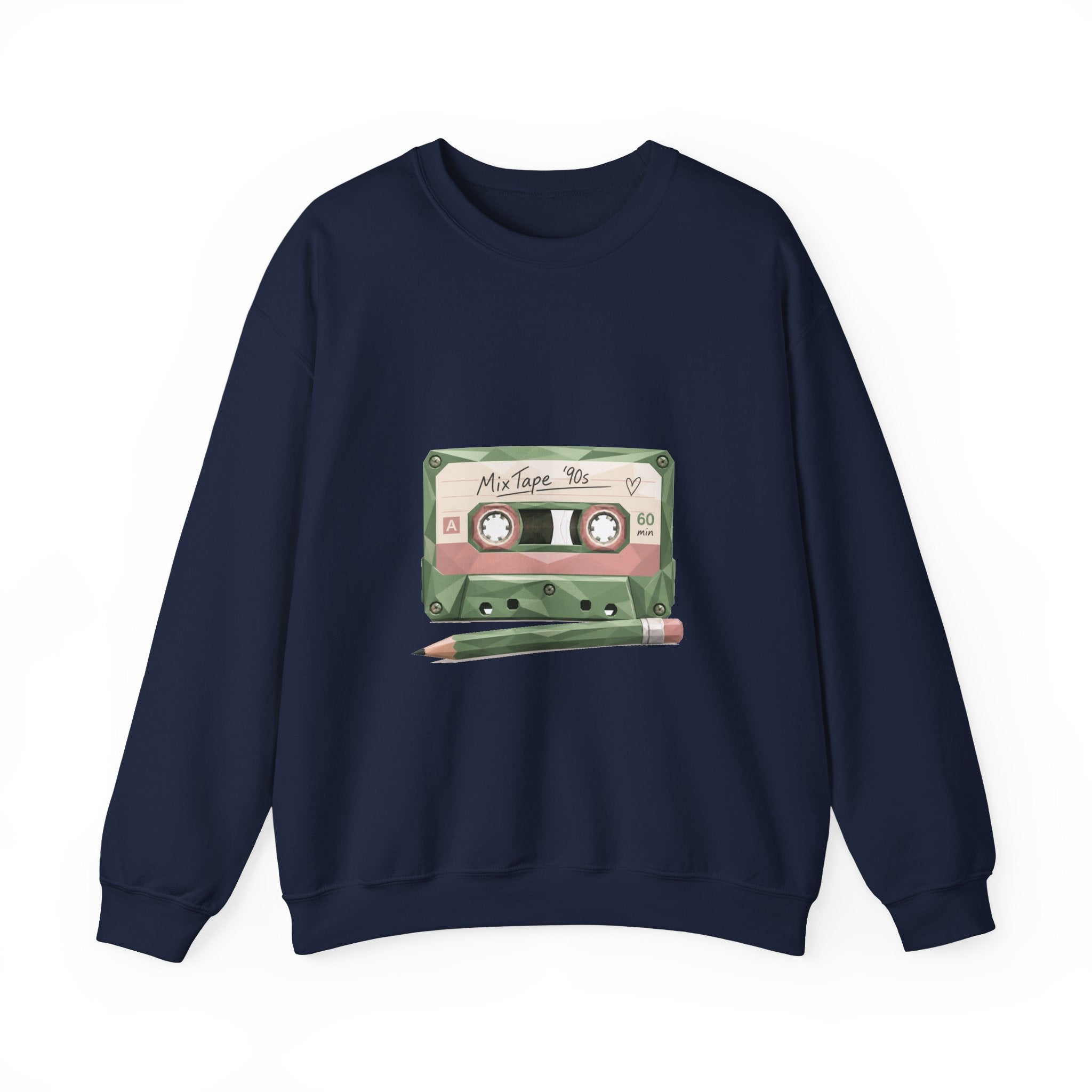 Matching Couple Sweatshirt - Vinyl & Cassette Matching Couple Comfort Colors Crew Geometric Art His Hers Love Gift - Design B