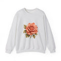 Matching Couple Sweatshirt - Rose & Thorn Matching Couple Premium Fleece Sweatshirt Watercolor Art His Hers Birthday Gift - Design A