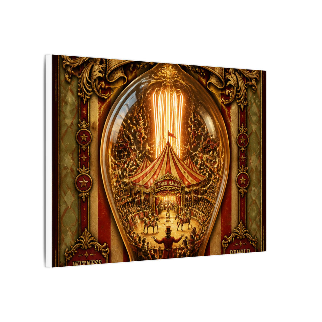 Light Bulb Circus Wall Art Canvas 16×20 Baroque Home Office Decor Maximalist Print