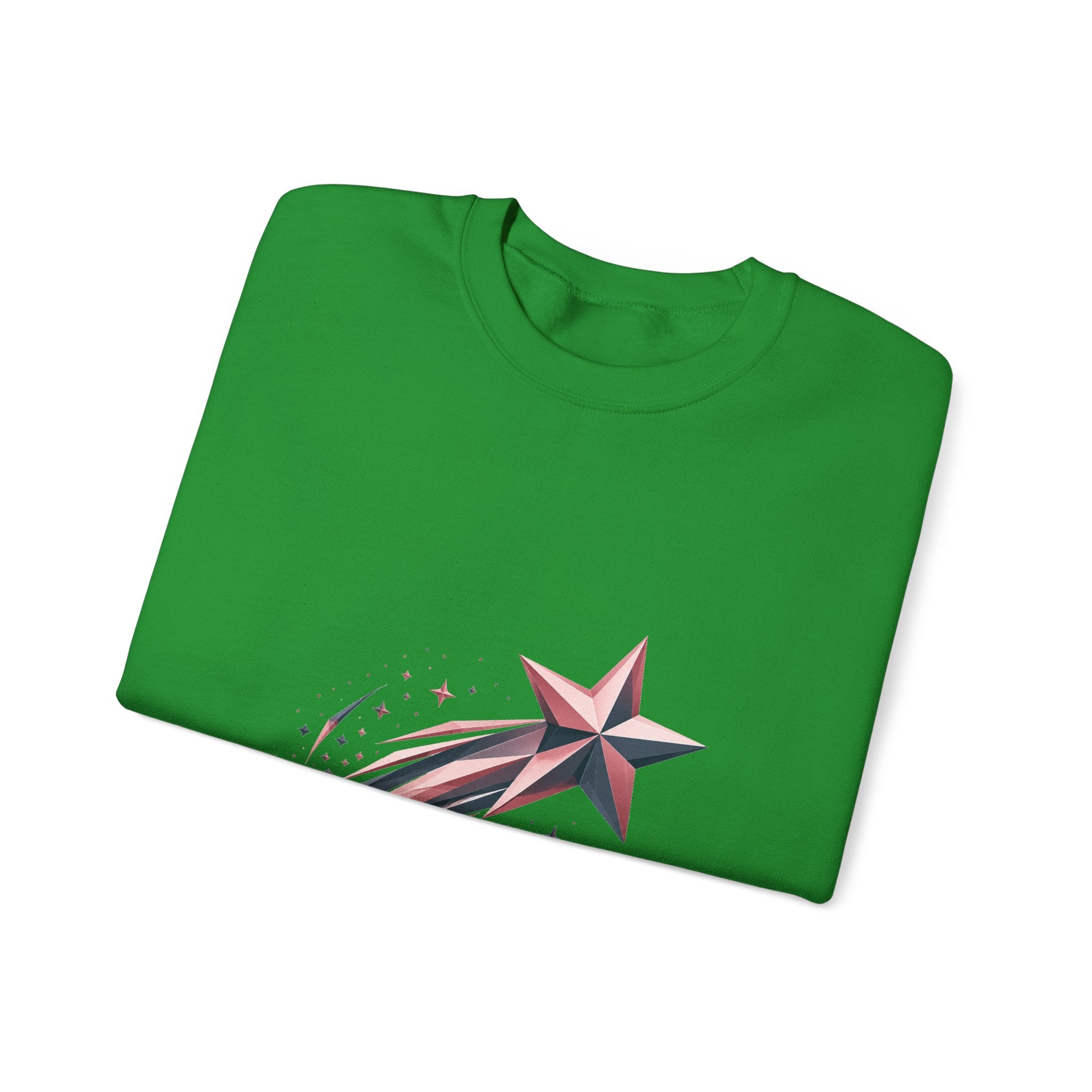 Matching Couple Sweatshirt - Shooting Star & North Star Matching Couple Crewneck Sweatshirt Geometric Art His Hers Couple Gift - Design A