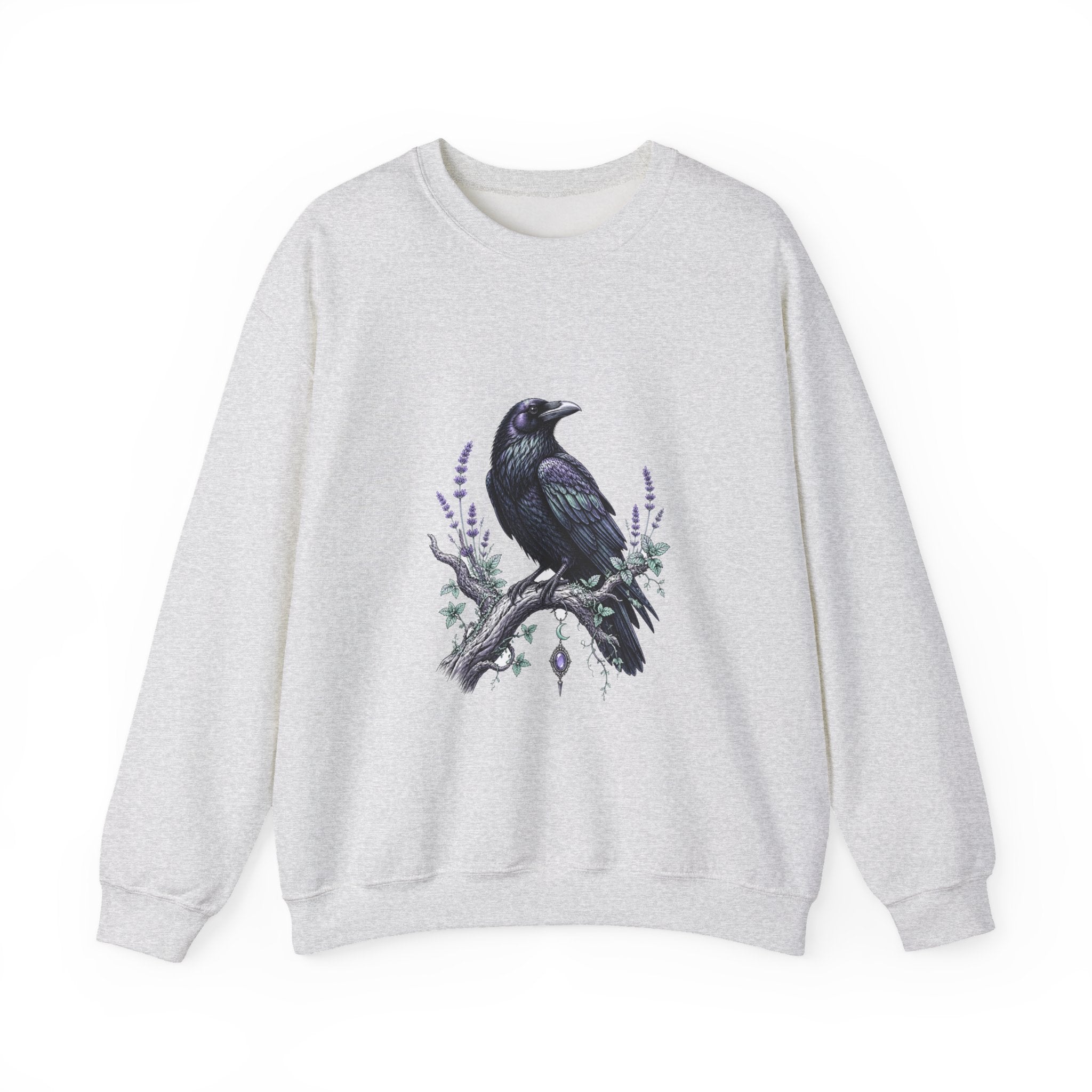 Matching Couple Sweatshirt - Raven & Swan Matching Couple Comfort Colors Crew Hand-Drawn Art His Hers Anniversary Gift - Design A