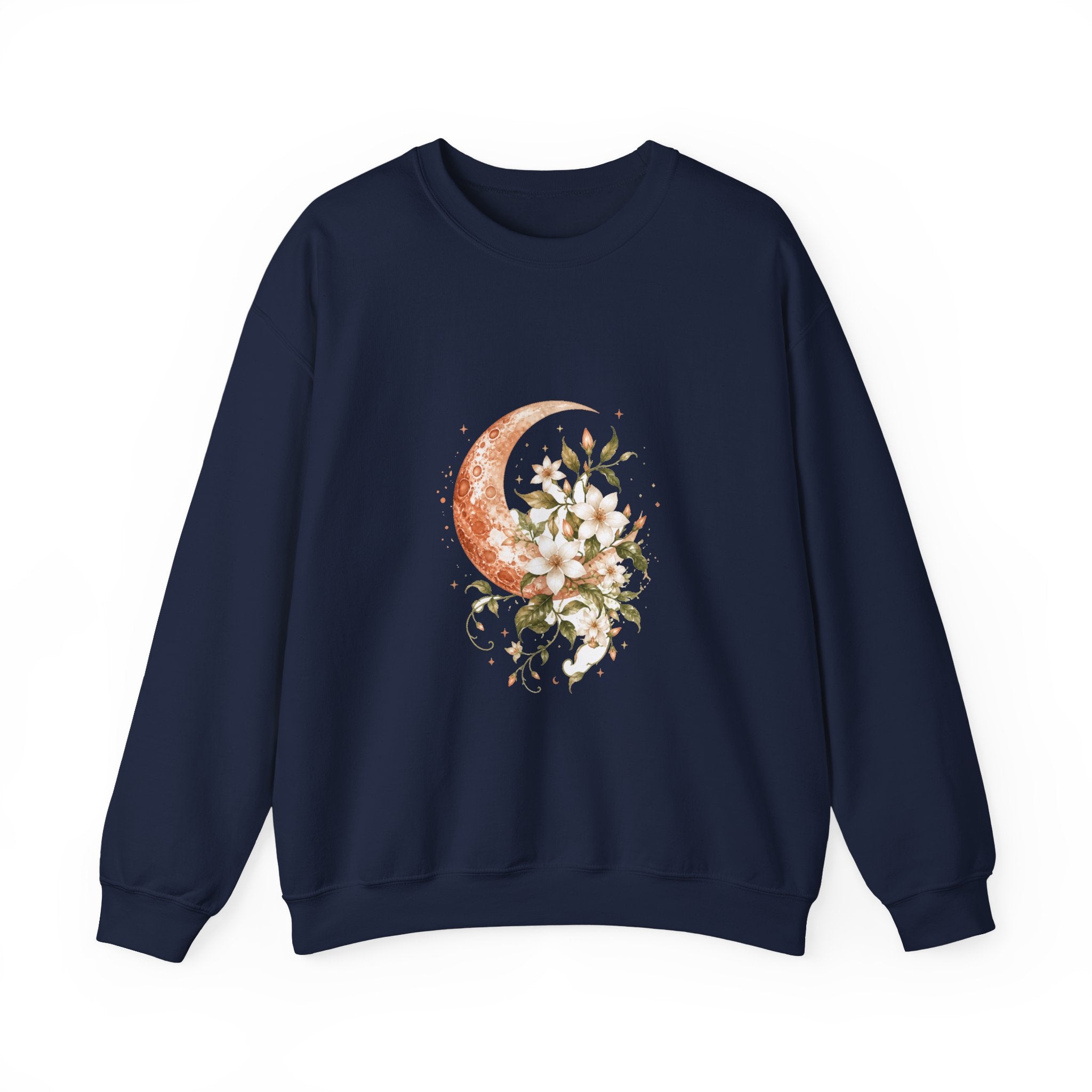 Matching Couple Sweatshirt - Sun & Moon Matching Couple Comfort Colors Crew Watercolor Art His Hers Birthday Gift - Design A