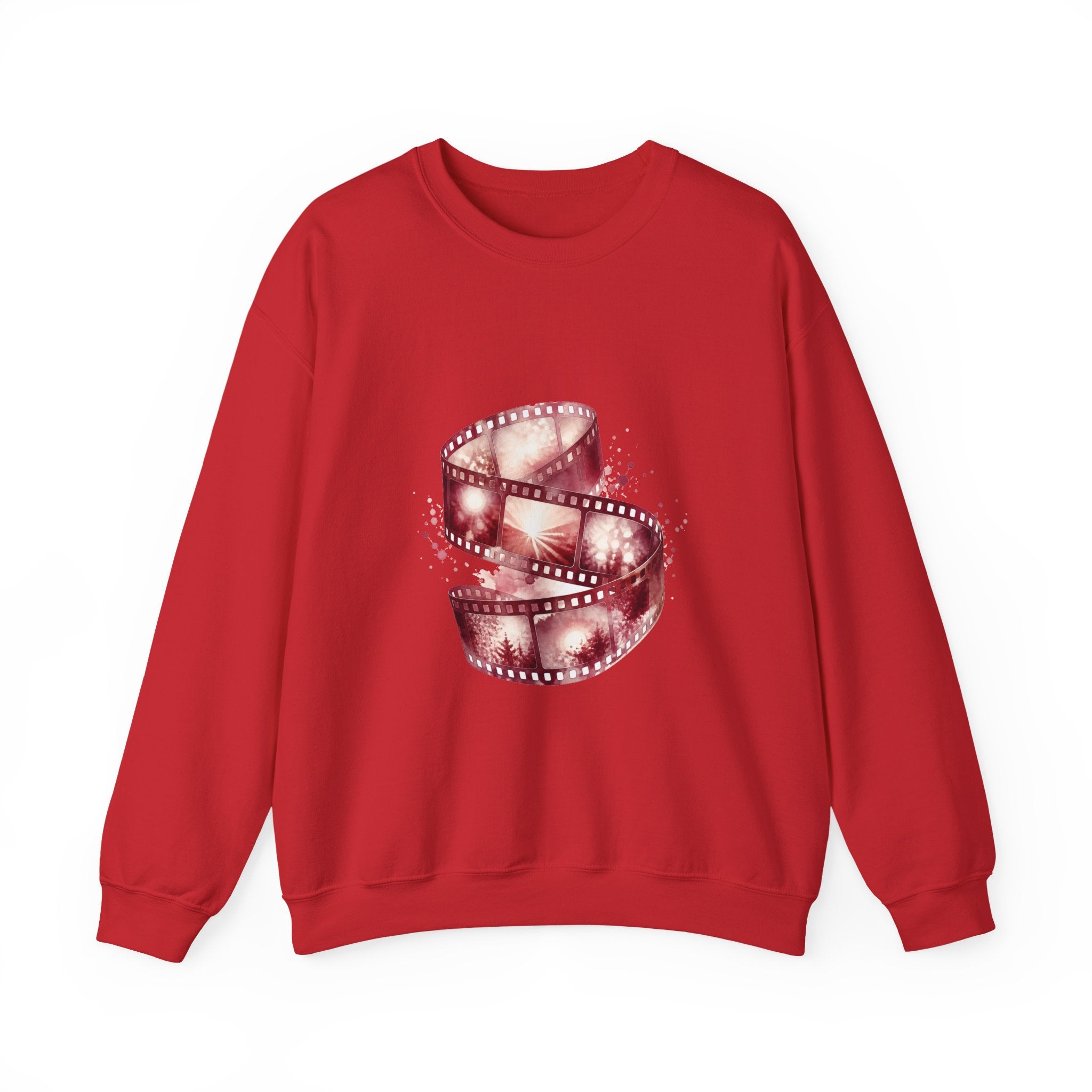 Matching Couple Sweatshirt - Camera & Film Matching Couple Premium Fleece Sweatshirt Watercolor Art His Hers Birthday Gift - Design B