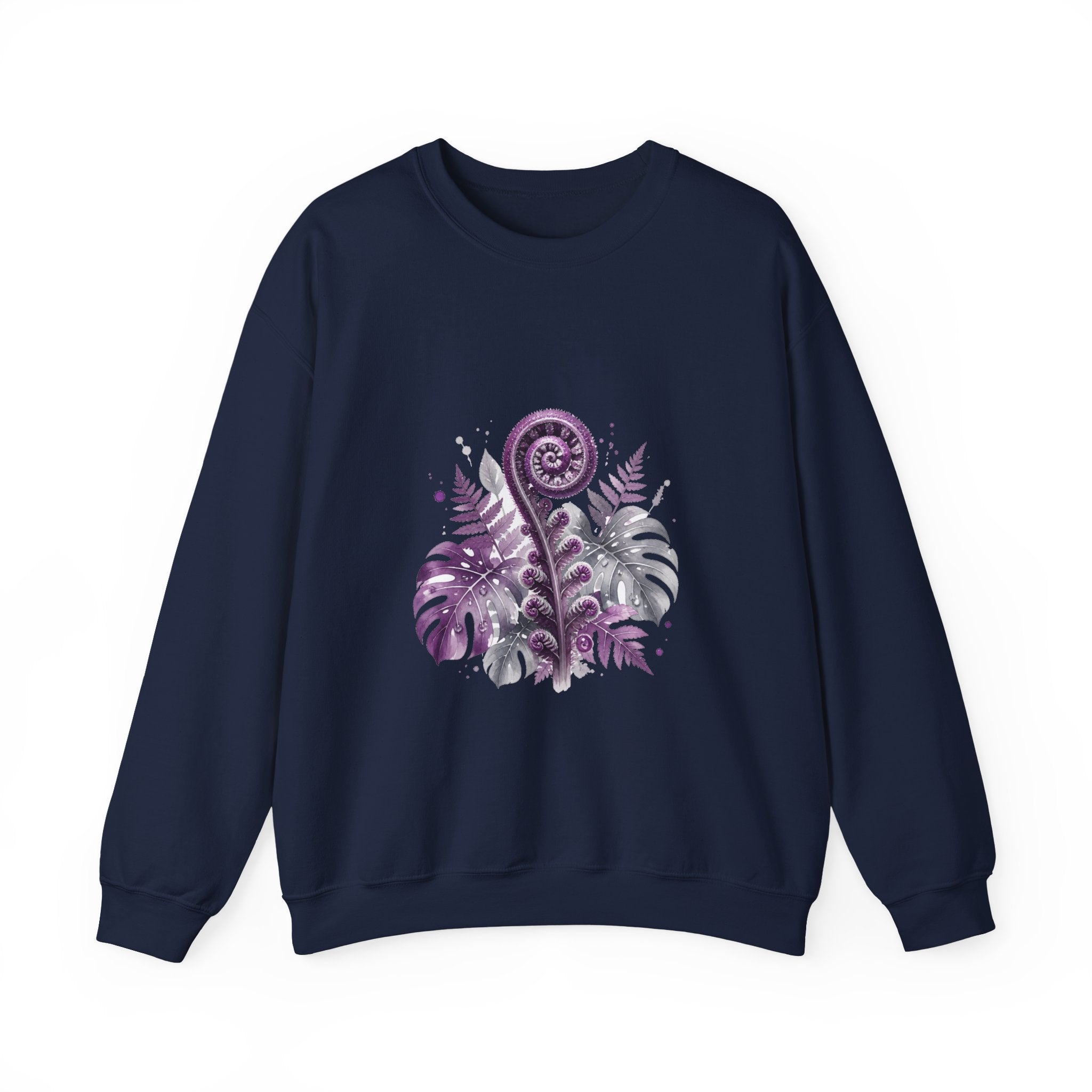 Matching Couple Sweatshirt - Desert & Rainforest Matching Couple Comfort Colors Crew Watercolor Art His Hers Birthday Gift - Design B