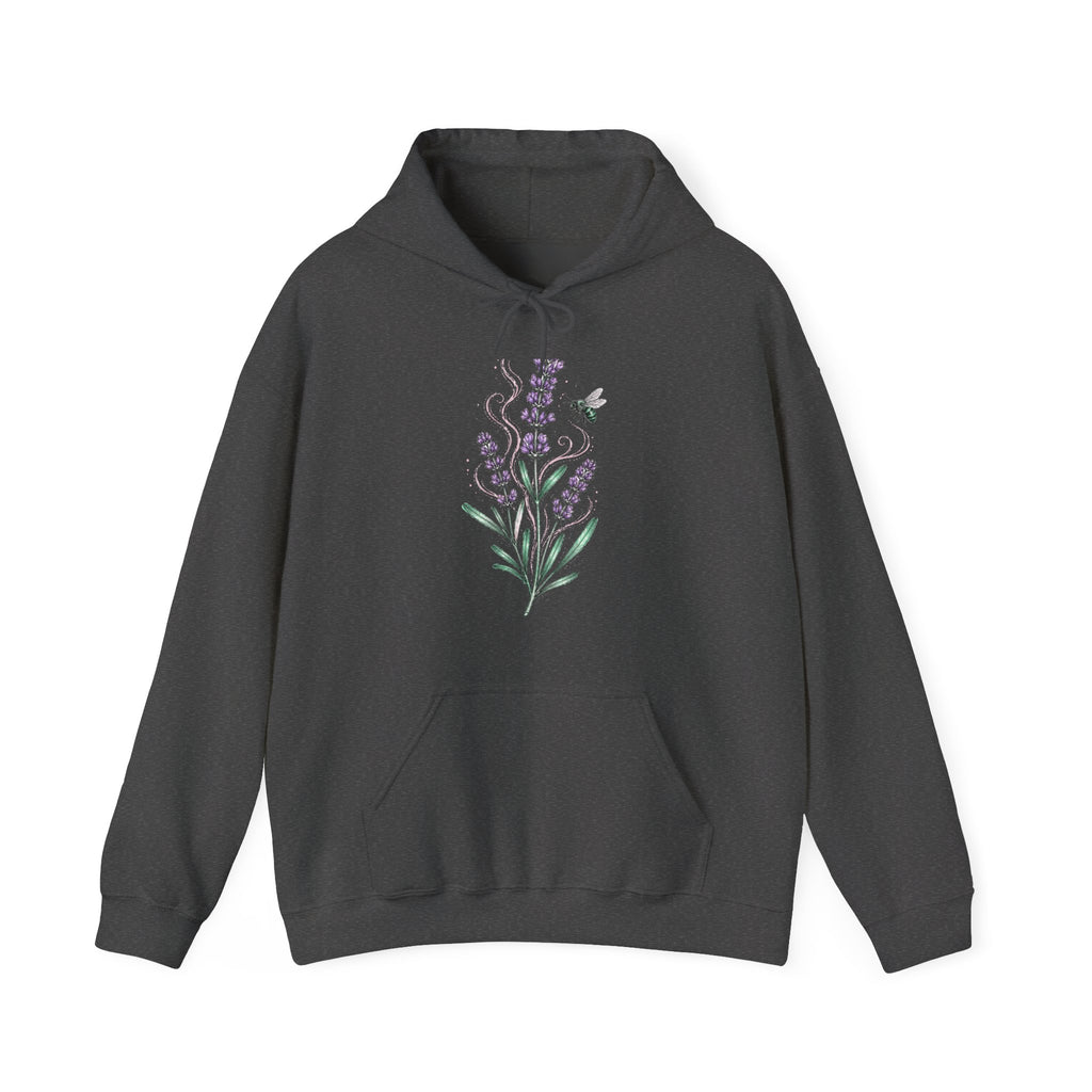Matching Couple Sweatshirt - Lavender & Thistle Matching Couple Hooded Sweatshirt Hand-Drawn Art His Hers Best Friend Gift - Design A