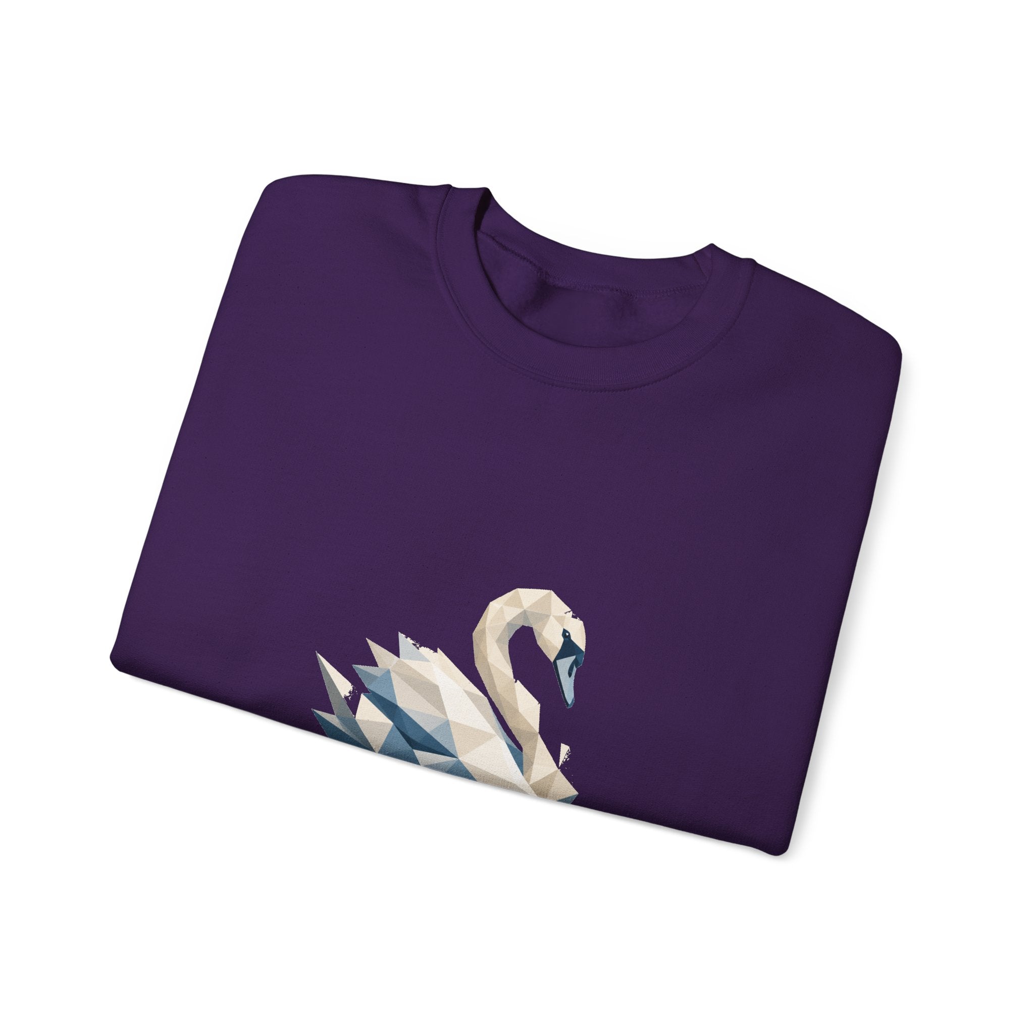 Matching Couple Sweatshirt - Raven & Swan Matching Couple Comfort Colors Crew Geometric Art His Hers Love Gift - Design B