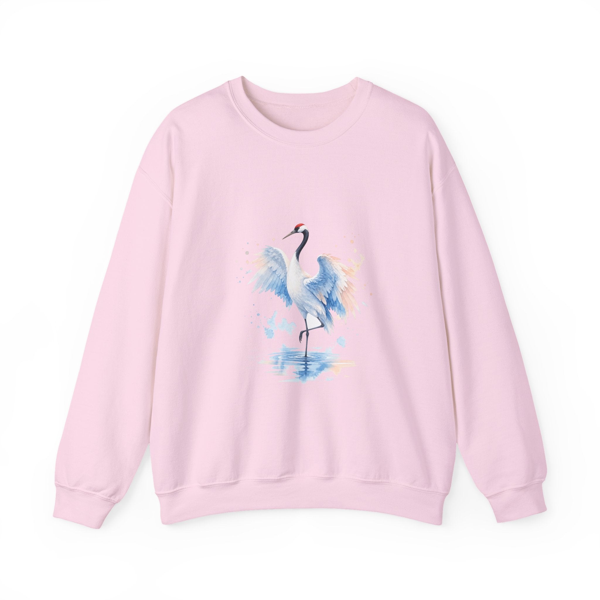 Matching Couple Sweatshirt - Tiger & Crane Matching Couple Comfort Colors Crew Watercolor Art His Hers Birthday Gift - Design B