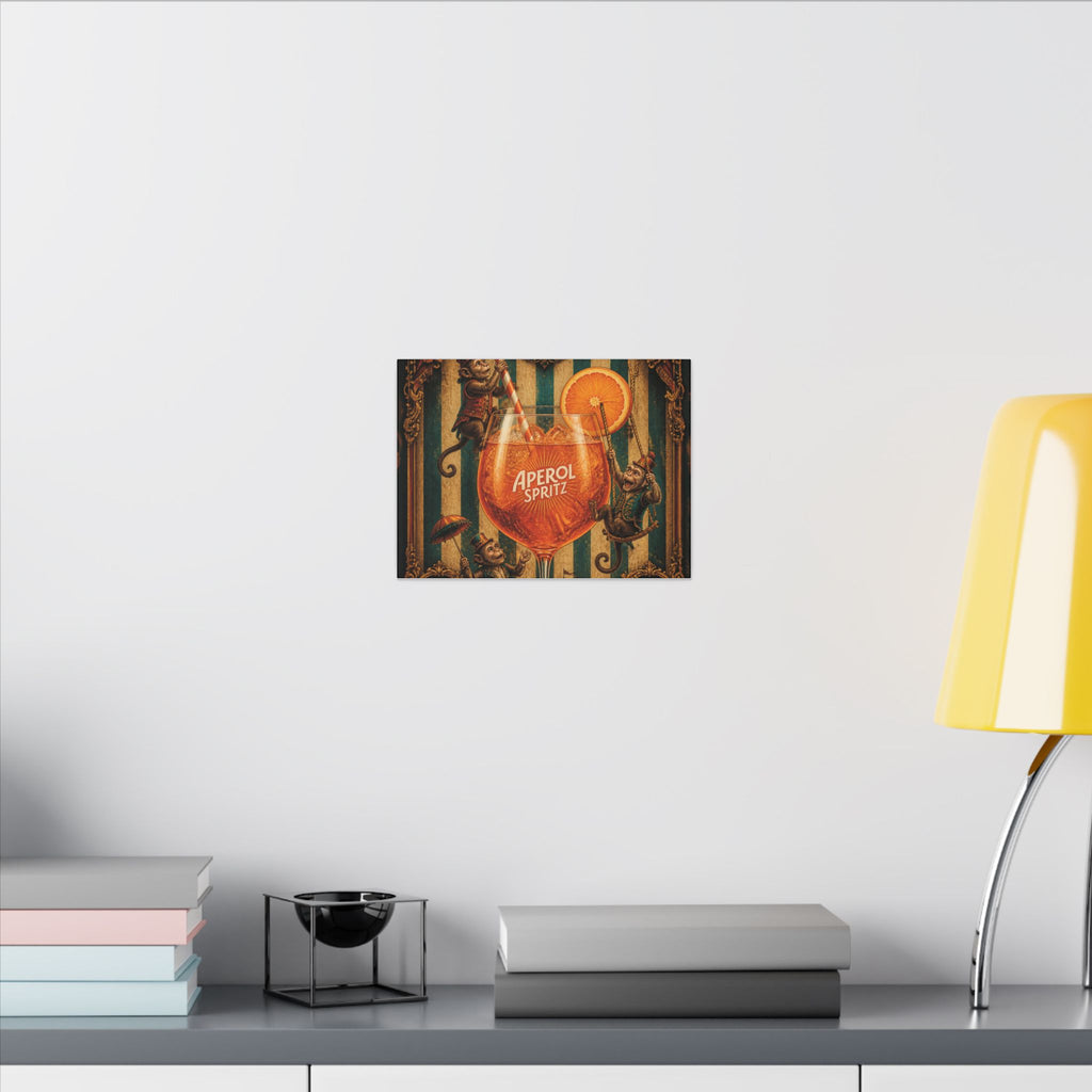 Aperol Spritz Monkeys Wall Art Canvas 16×20 Baroque Home Office Decor Maximalist Print