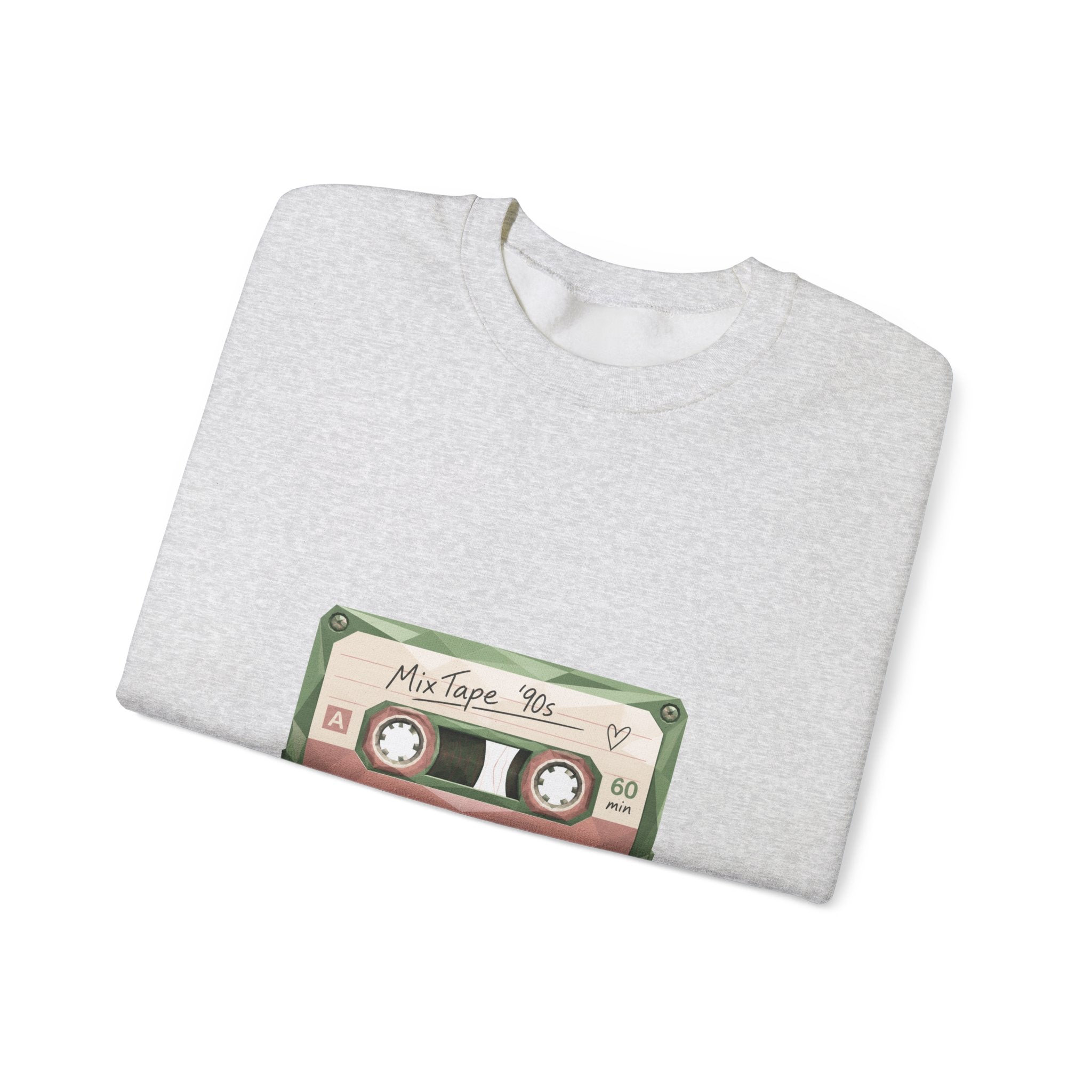 Matching Couple Sweatshirt - Vinyl & Cassette Matching Couple Comfort Colors Crew Geometric Art His Hers Love Gift - Design B
