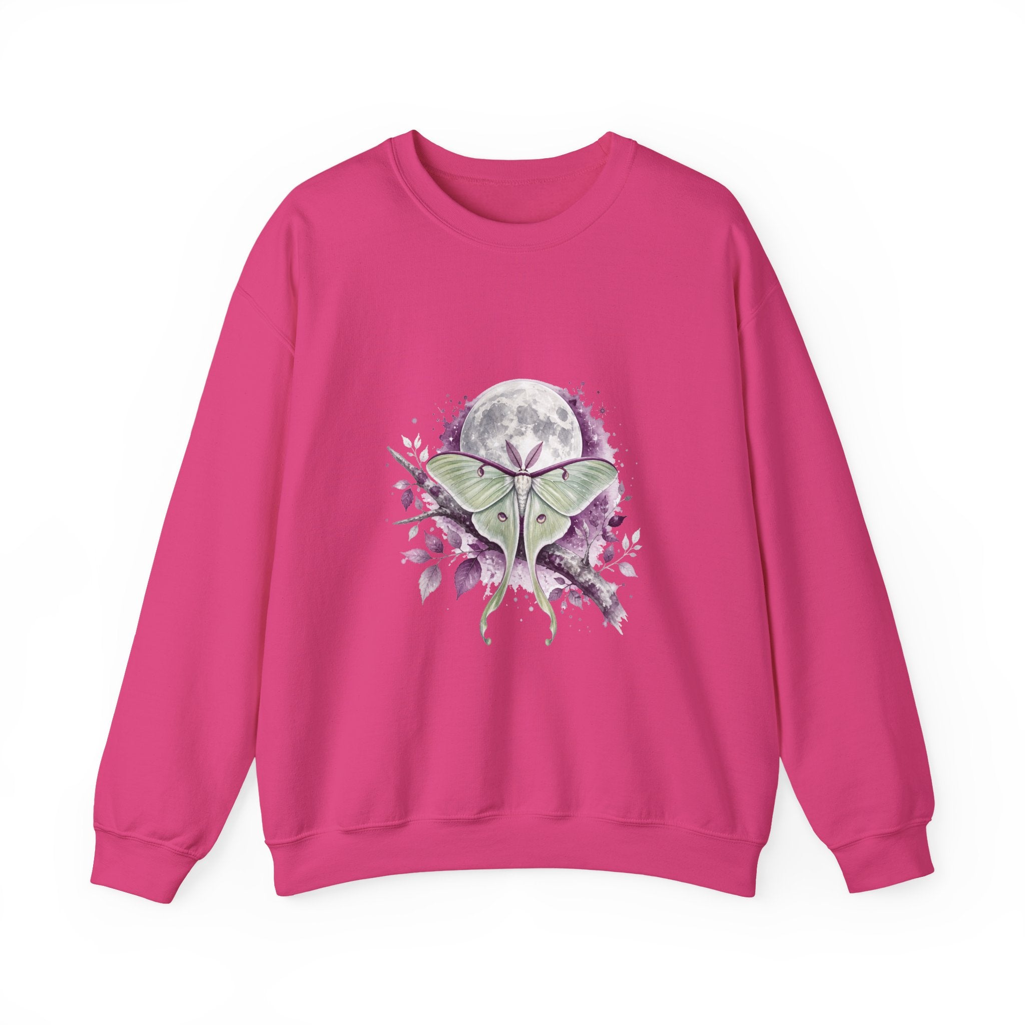 Matching Couple Sweatshirt - Butterfly & Moth Matching Couple Premium Fleece Sweatshirt Watercolor Art His Hers Birthday Gift - Design B