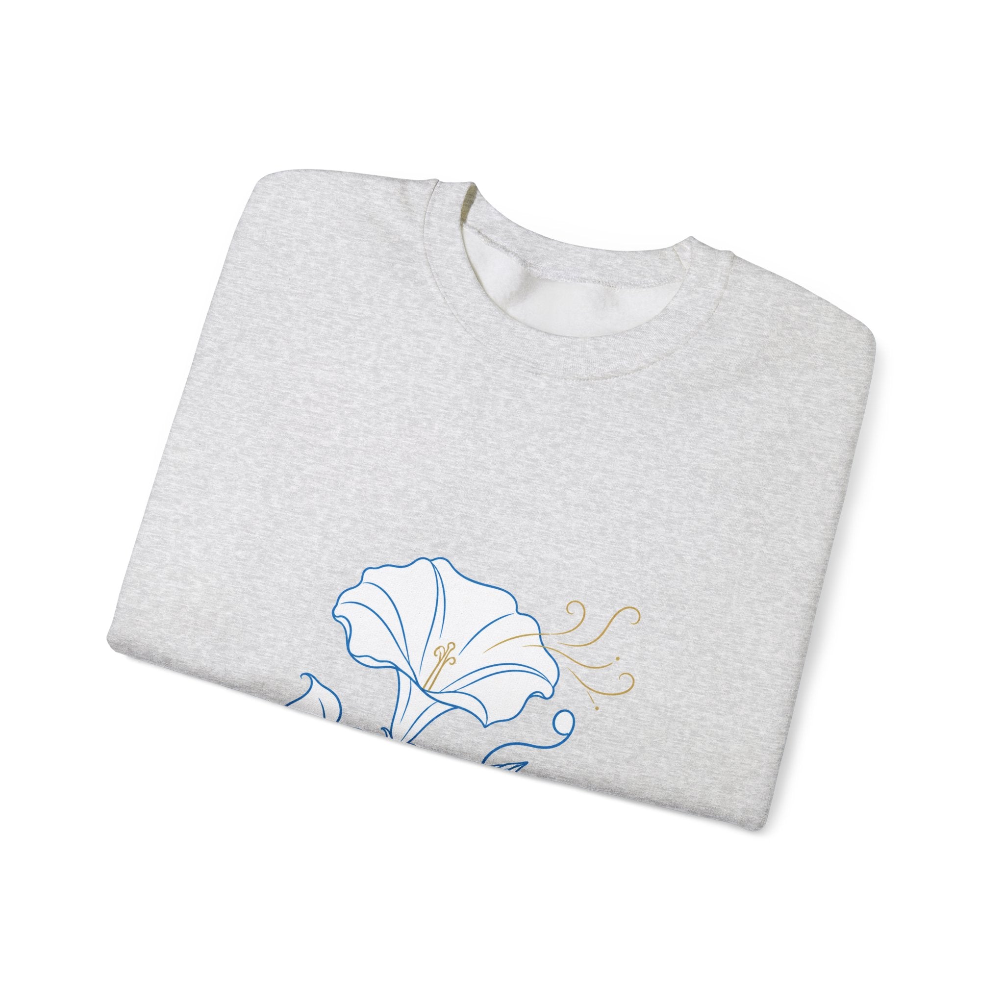 Matching Couple Sweatshirt - Sunflower & Moonflower Matching Couple Crewneck Sweatshirt Minimalist Art His Hers Valentine Gift - Design B