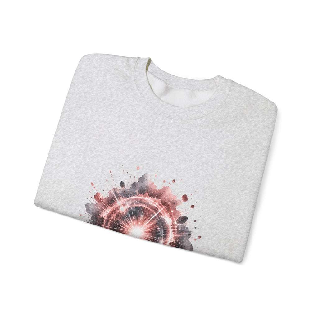 Matching Couple Sweatshirt - Galaxy & Supernova Matching Couple Premium Fleece Sweatshirt Watercolor Art His Hers Birthday Gift - Design B