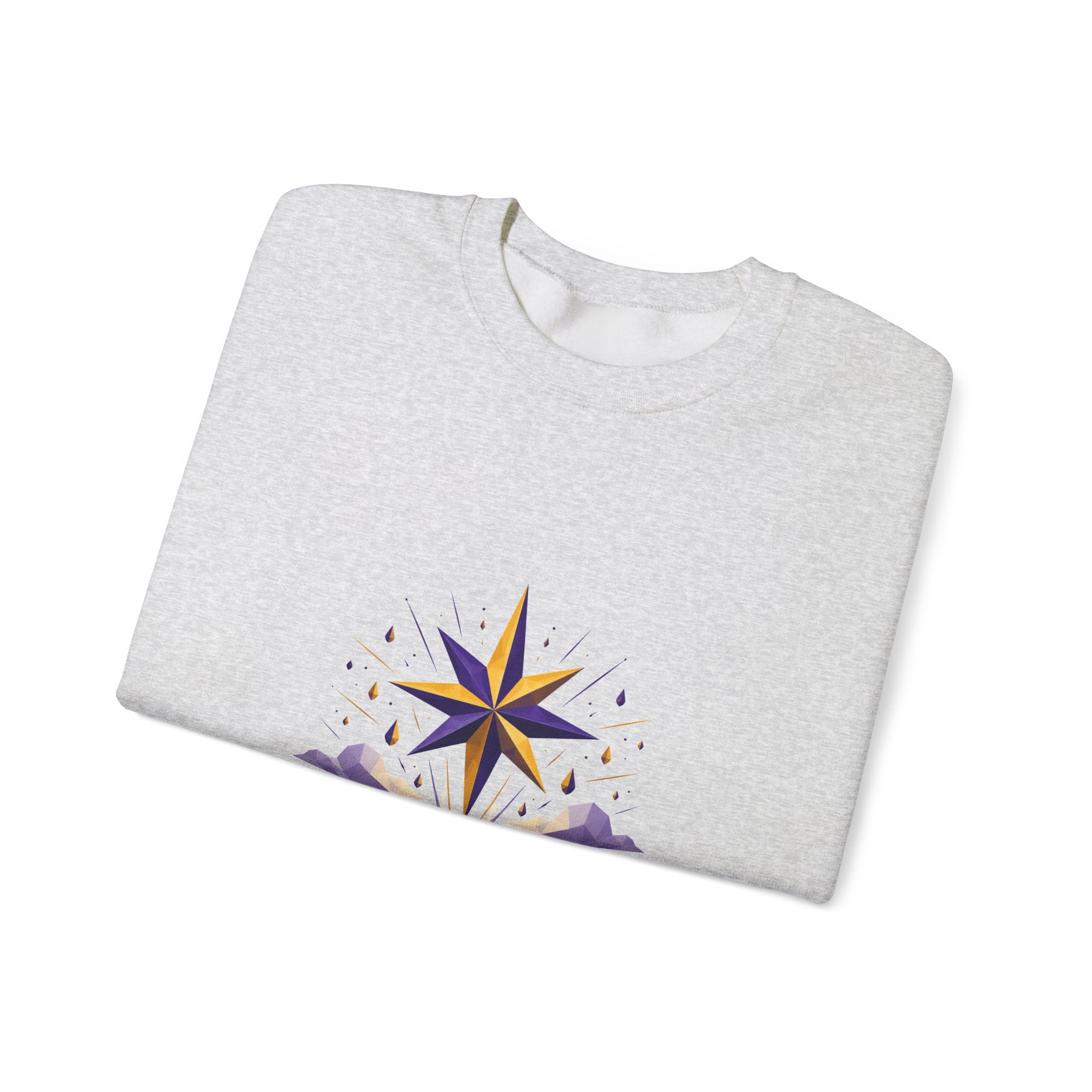 Matching Couple Sweatshirt - Evening & Morning Star Matching Couple Premium Fleece Sweatshirt Geometric Art His Hers Love Gift - Design B