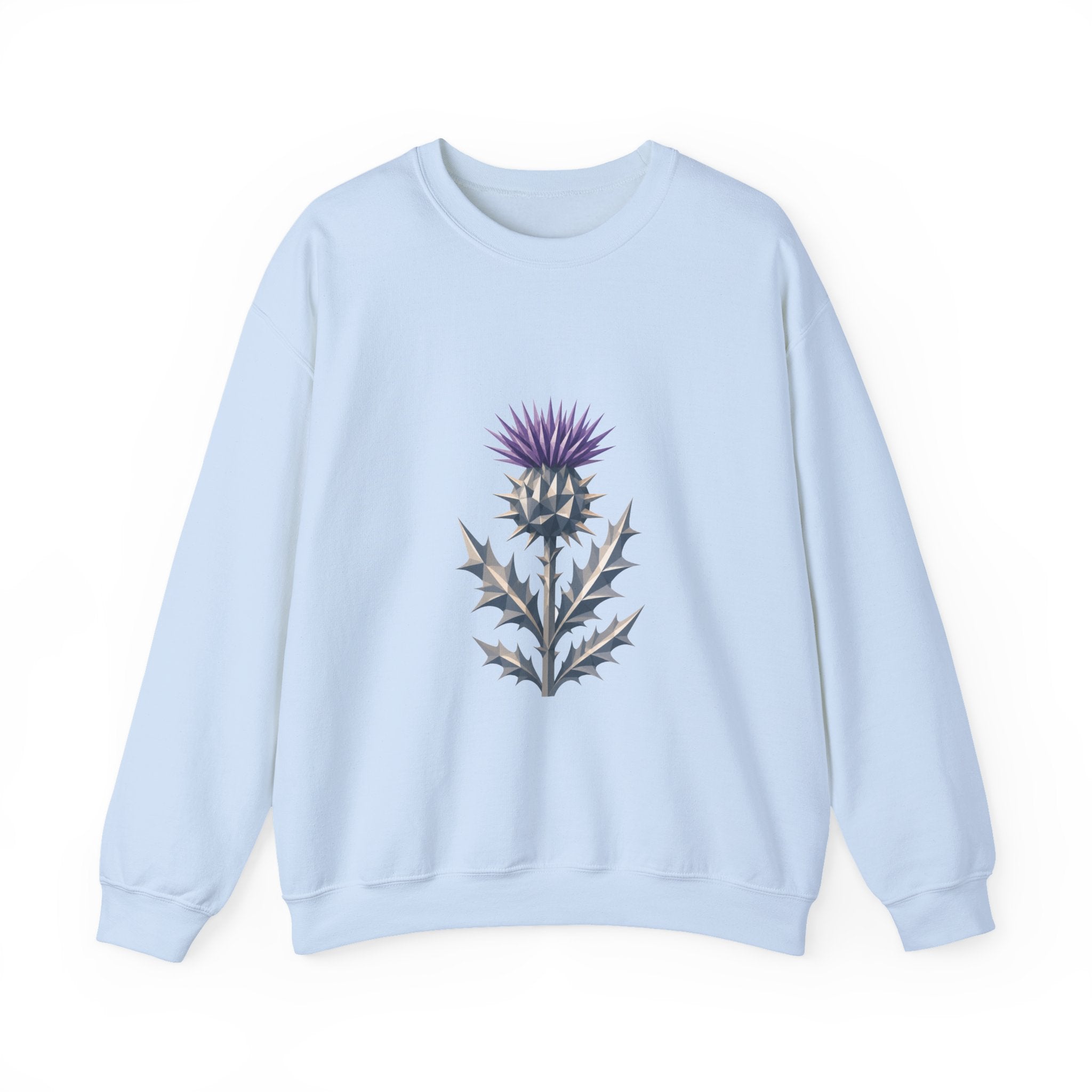 Matching Couple Sweatshirt - Lavender & Thistle Matching Couple Comfort Colors Crew Geometric Art His Hers Love Gift - Design B