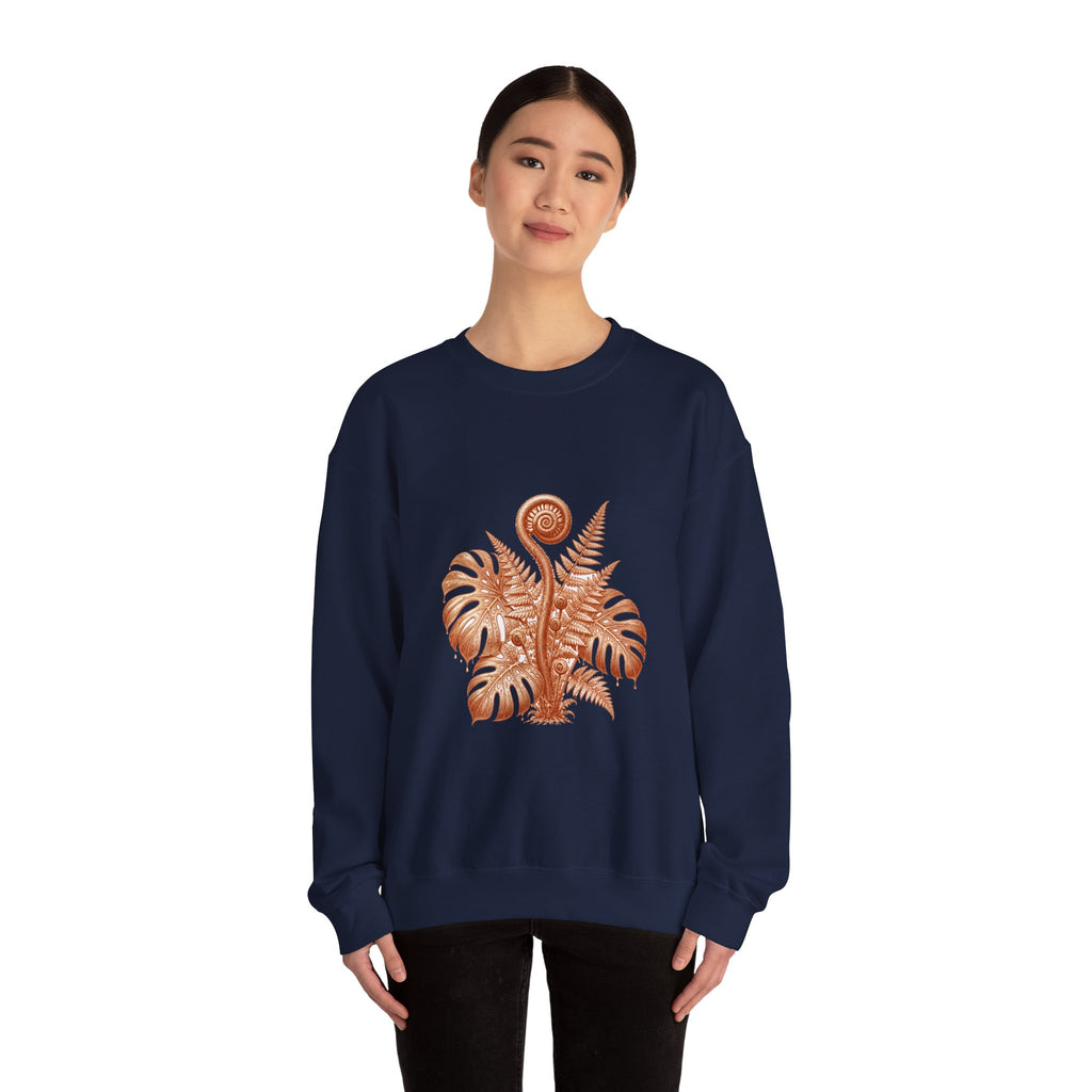 Matching Couple Sweatshirt - Desert & Rainforest Matching Couple Crewneck Sweatshirt Vintage Art His Hers Wedding Gift - Design B
