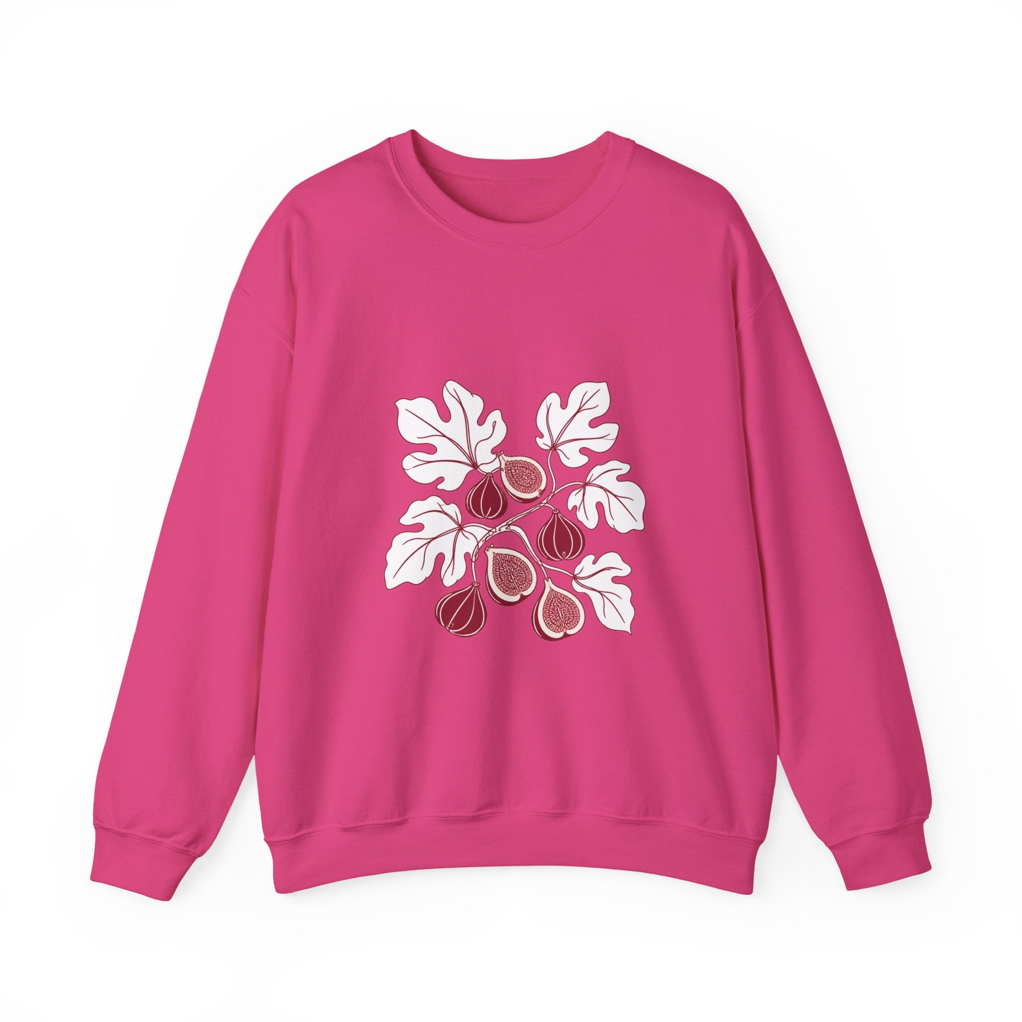 Matching Couple Sweatshirt - Olive Branch & Fig Matching Couple Crewneck Sweatshirt Minimalist Art His Hers Valentine Gift - Design B