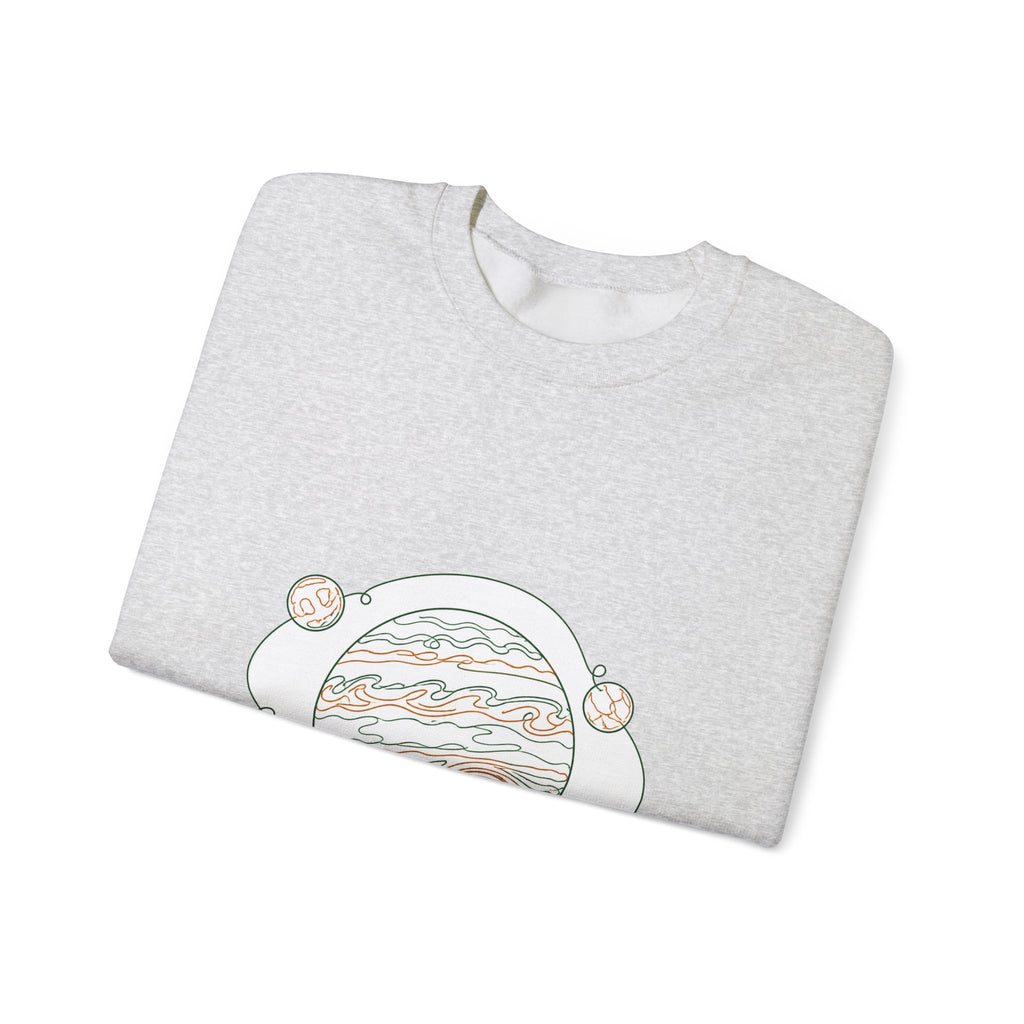 Matching Couple Sweatshirt - Saturn & Jupiter Matching Couple Comfort Colors Crew Minimalist Art His Hers Christmas Gift - Design B